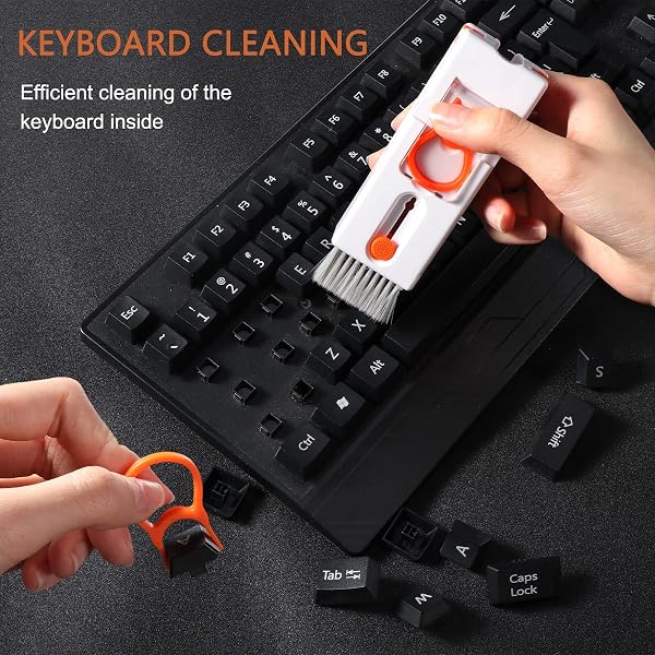 Vinabo 11 in 1 Cleaning Kit, PC Keyboard Cleaner Kit, Multifunctional Keyboard Cleaner, Screen Cleaning Brush, for Tablet, Bluetooth Headset, Phone, Camera - 3