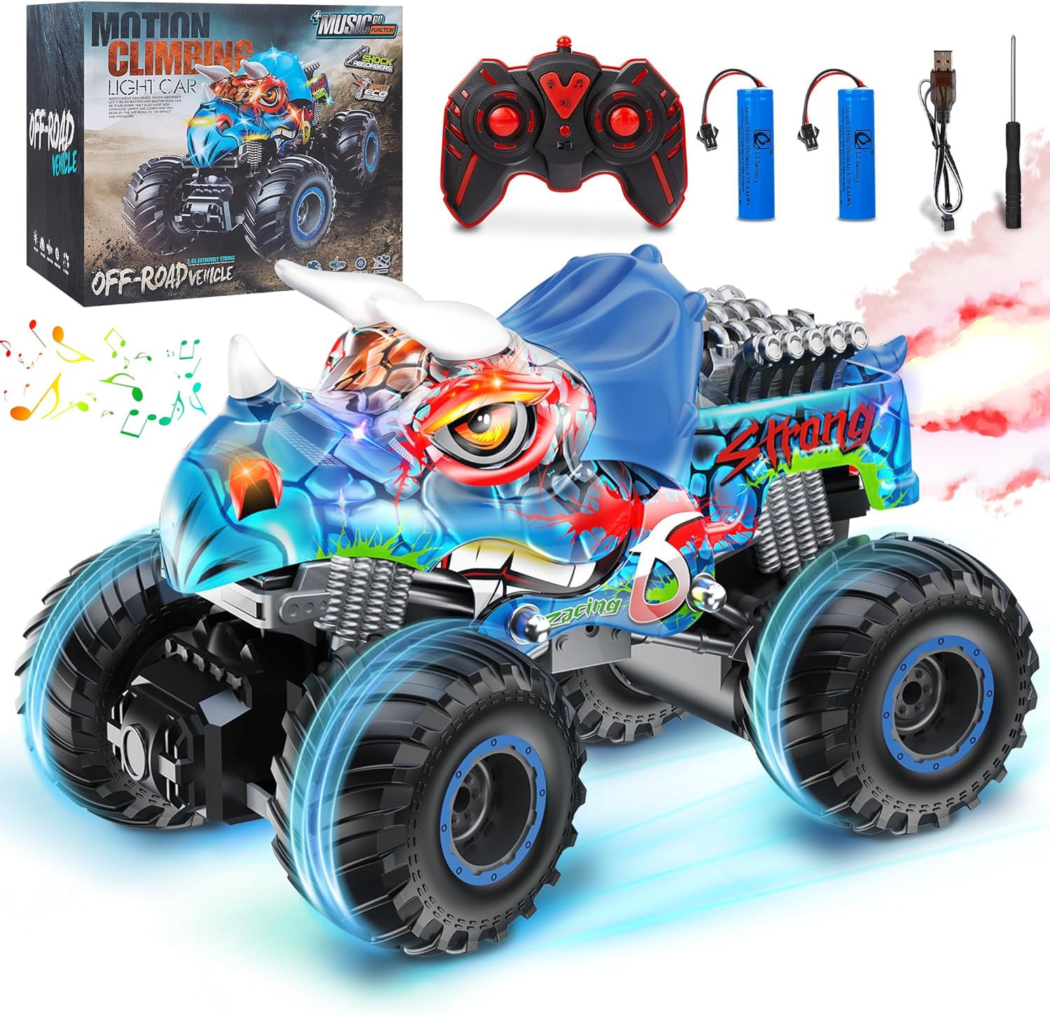 Amazon.co.jp: ラジコンカー オフロード 恐竜 子供向け ラジコン 車 