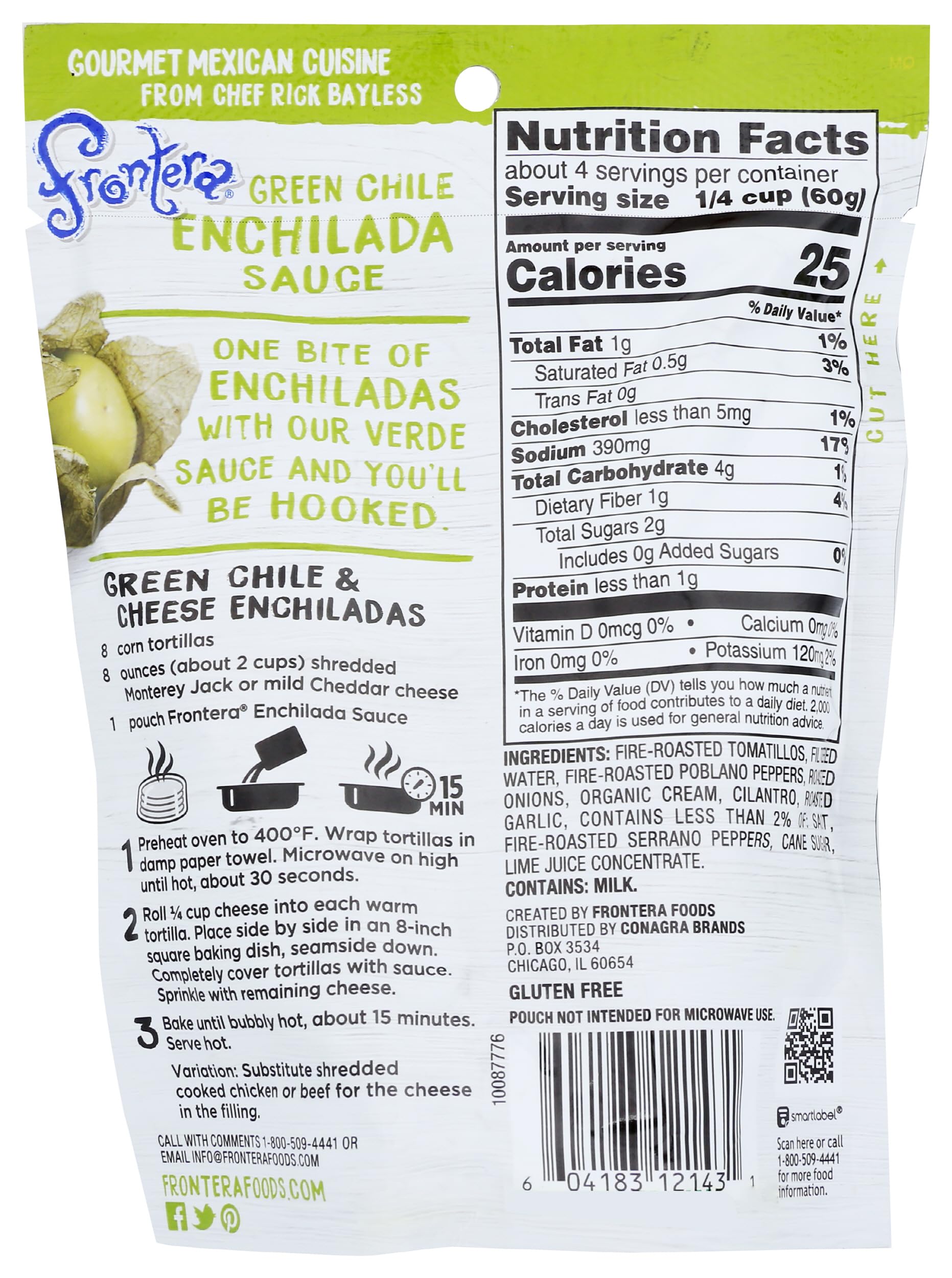 Frontera Green Chili Enchilada Sauce, 8 oz thumbnail 2