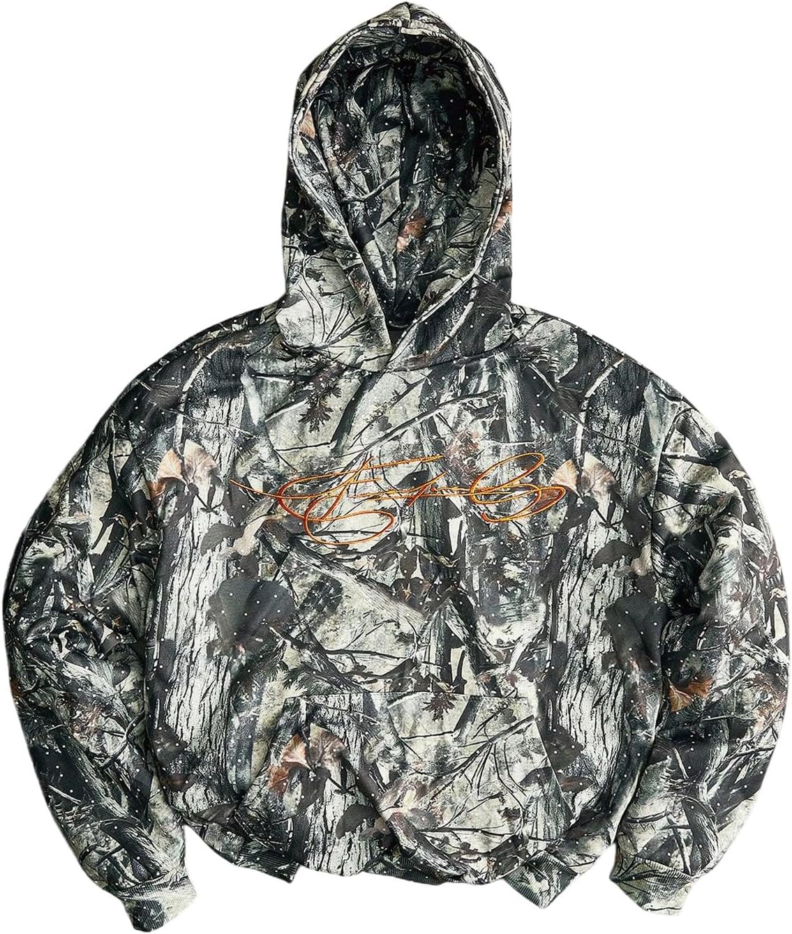 Floerns Men's Camo Embroidered Hoodie Fall Outfit Letter Streetwear Hooded Sweatshirts