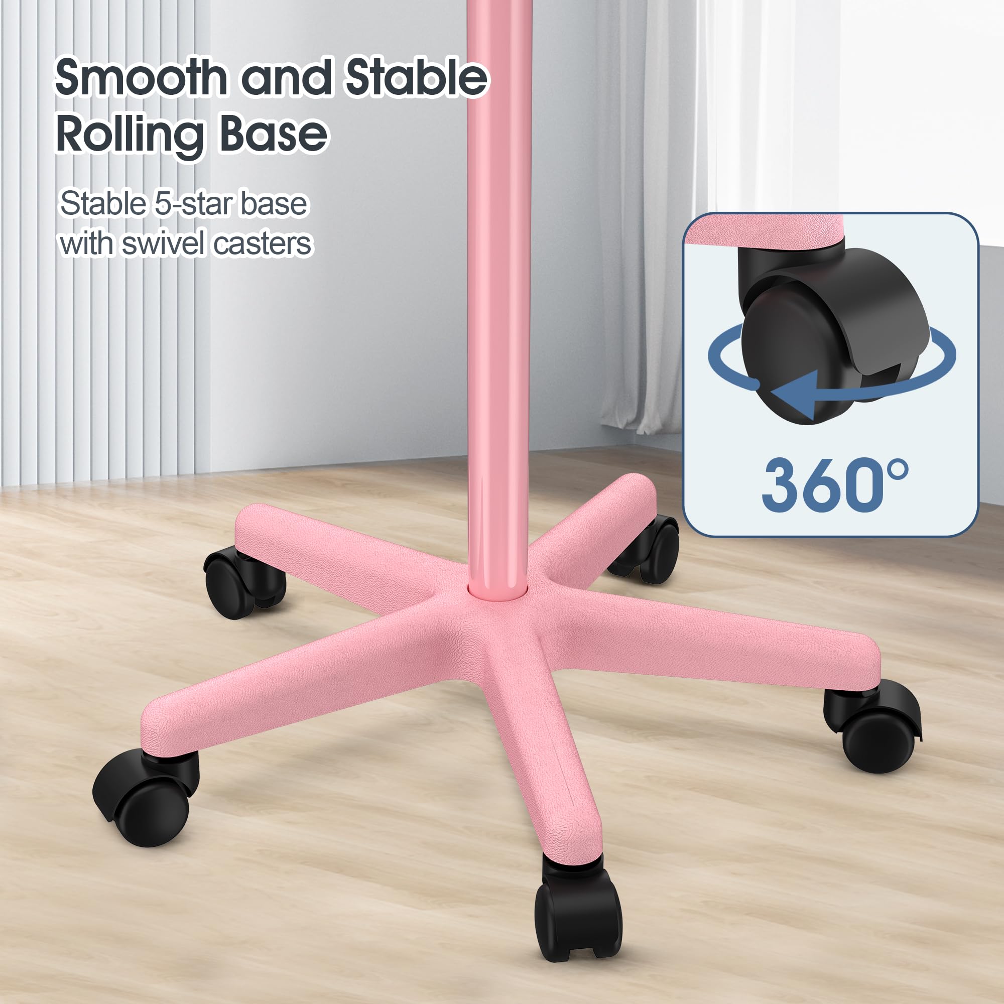 Salon-Wagen-Tablett für Haarstylisten, Rosa