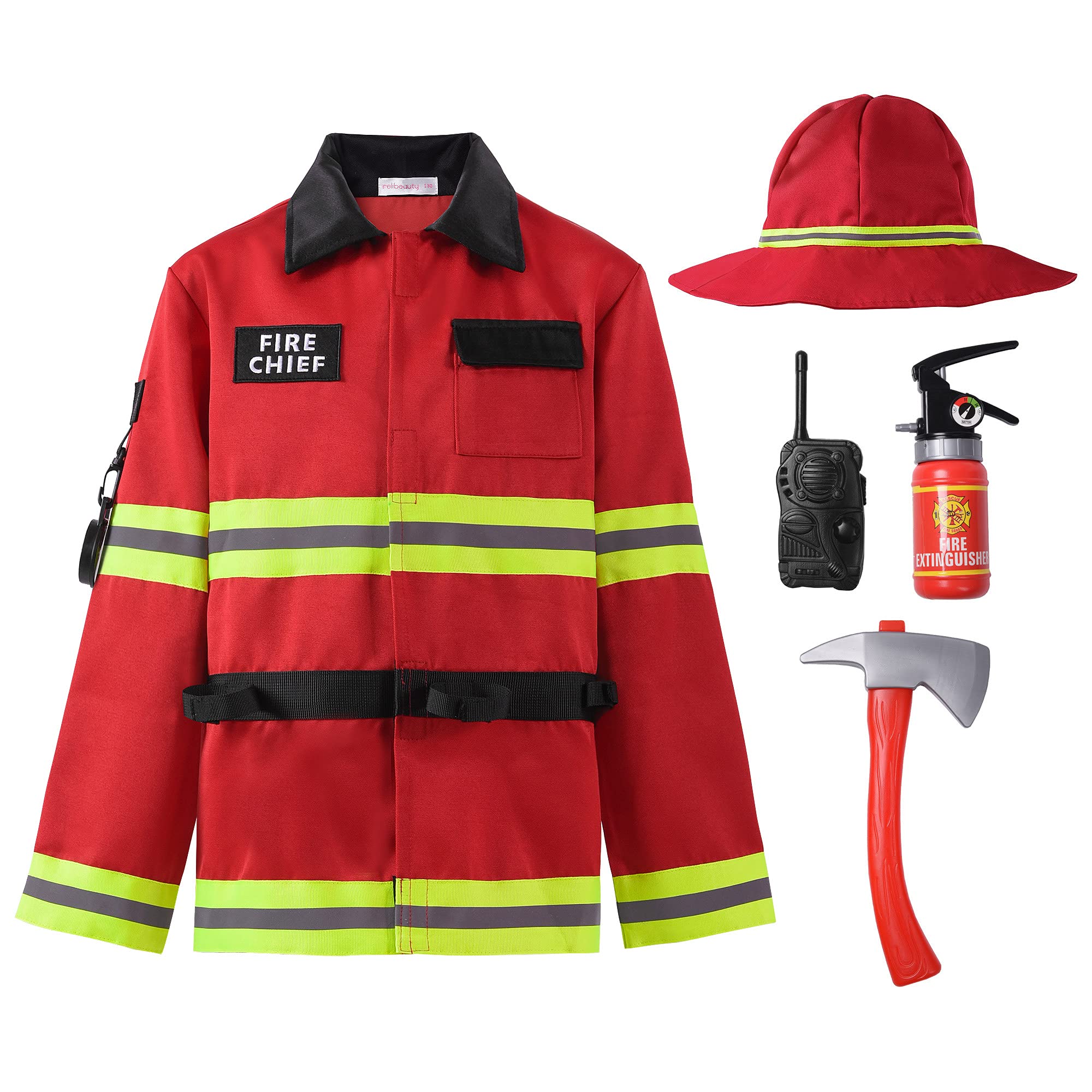 ReliBeautyFirefighter costume Fire Chief Jacket