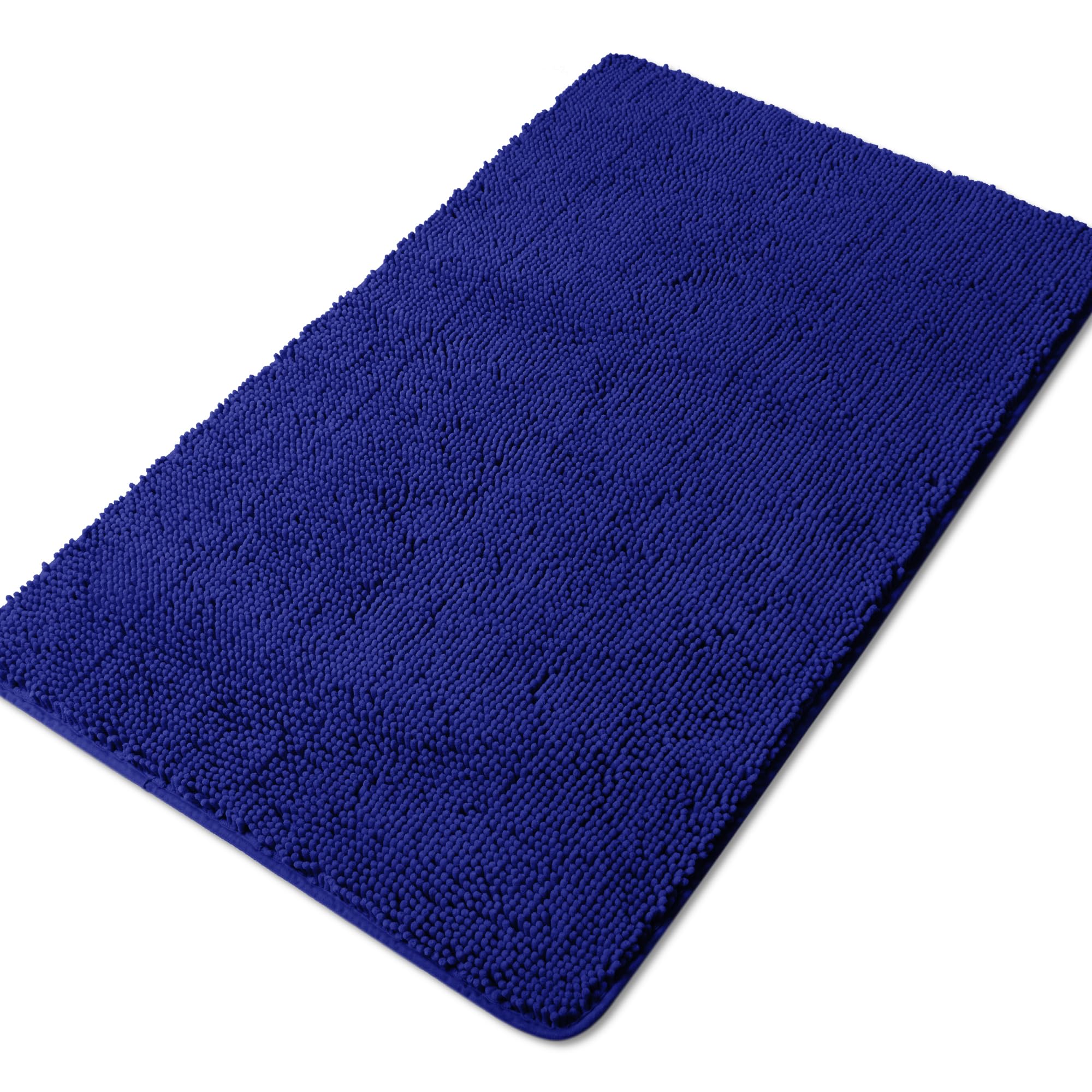 Yeaban Bathroom Runner Rug 30 x 50 Inch – Thick Chenille Long Bath Mat | Absorbent and Washable Extra Large Bath Rug Non-Slip, Soft Runner Rug for Bathroom, Shower, Sink - (Royal Blue)