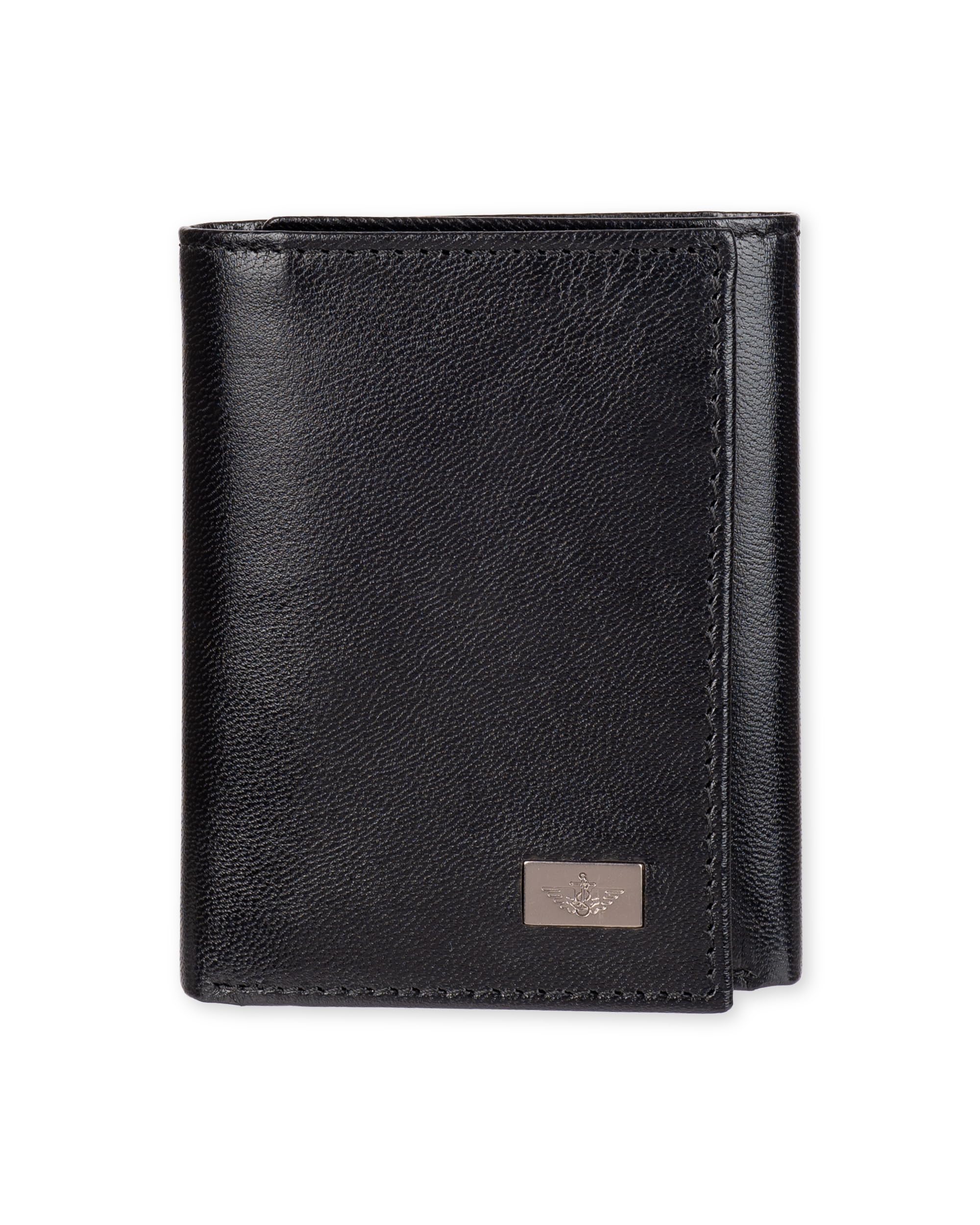 Dockers Men's Extra Capacity Slim Profile Trifold Wallet with Multiple Card Slots and ID Window