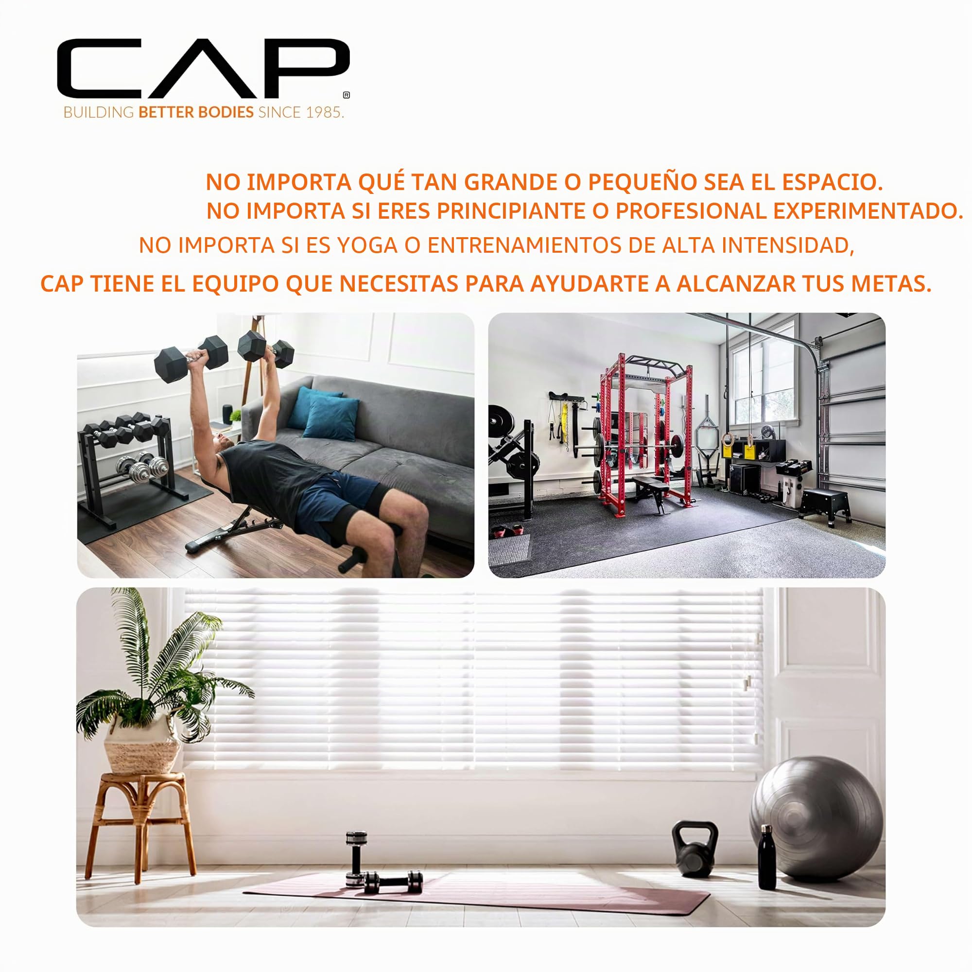 Cap Barbell FM-905Q Color Series Soporte de Ejercicio Power Rack
