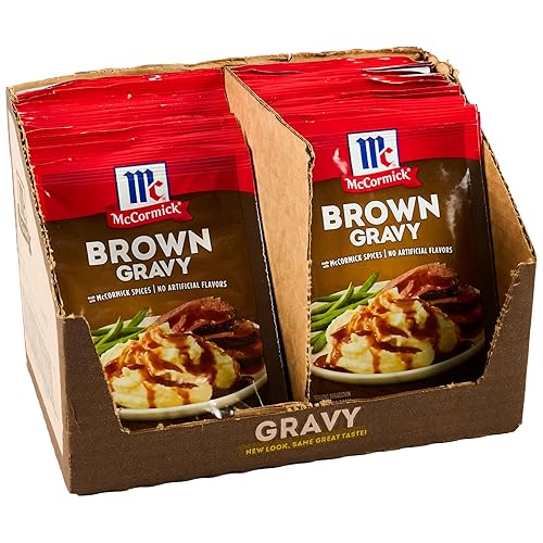 McCormick - Mezcla de Brown Gravy - Sobre de condimentos, 0.87 onzas, paquete de 24