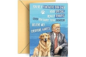 Funny Dog Dad Father's Day Card - Best Dog Dad Gifts for Men