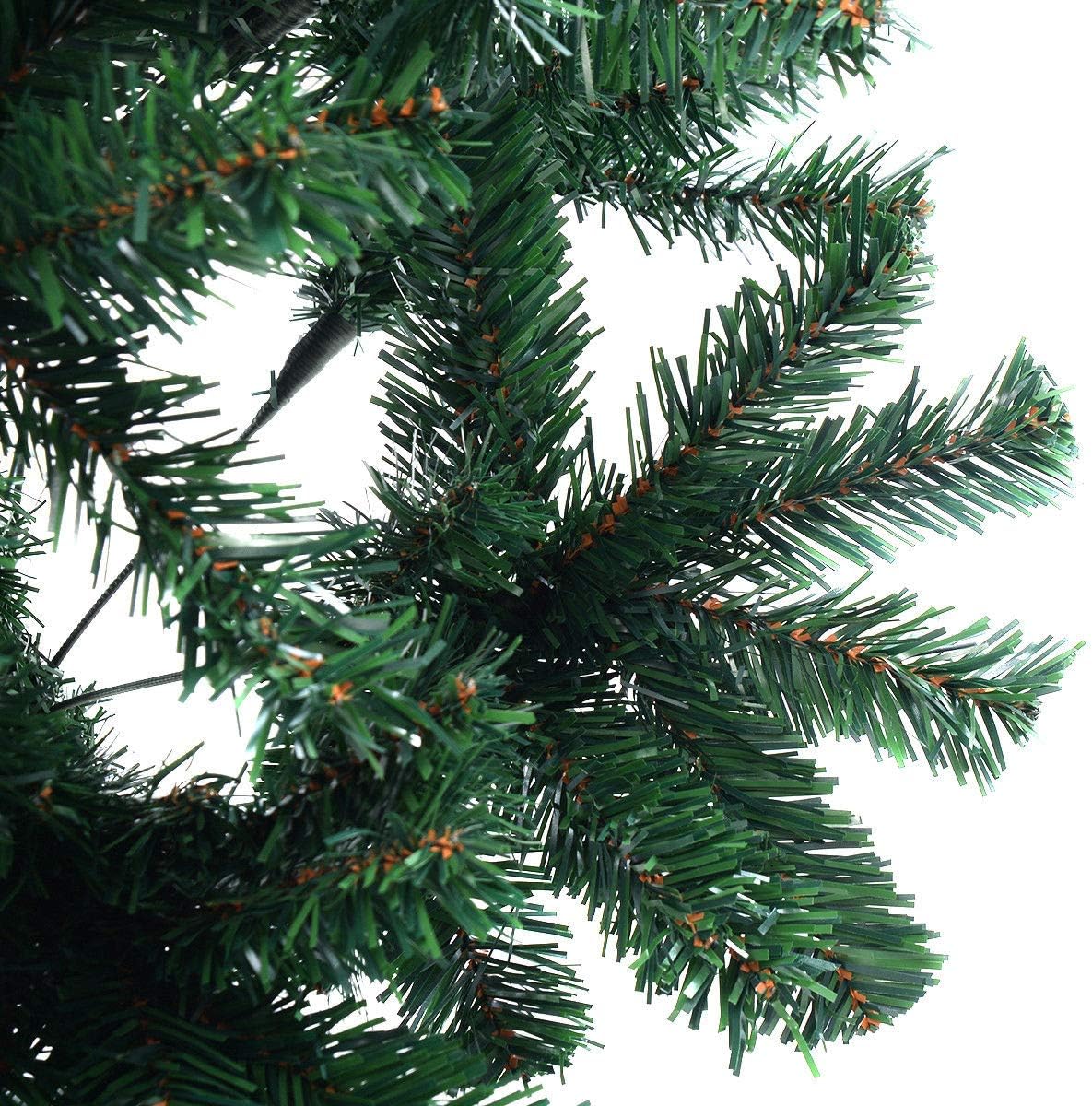 COSTWAY 5Ft Artificial PVC Christmas Tree W/Stand Holiday Season Indoor Outdoor Green