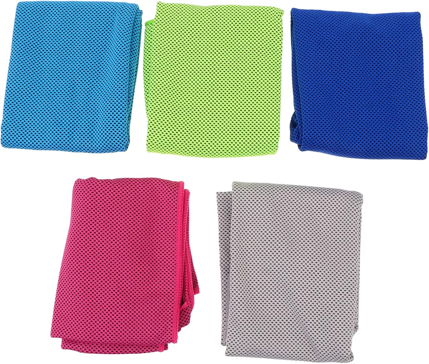 5Pcs Quick Drying Towels Portable Breathable Sports Face Towels for Gym Yoga Running Hiking and Outdoor Activities Instant Cooling Sweat Towels for Hot Weather