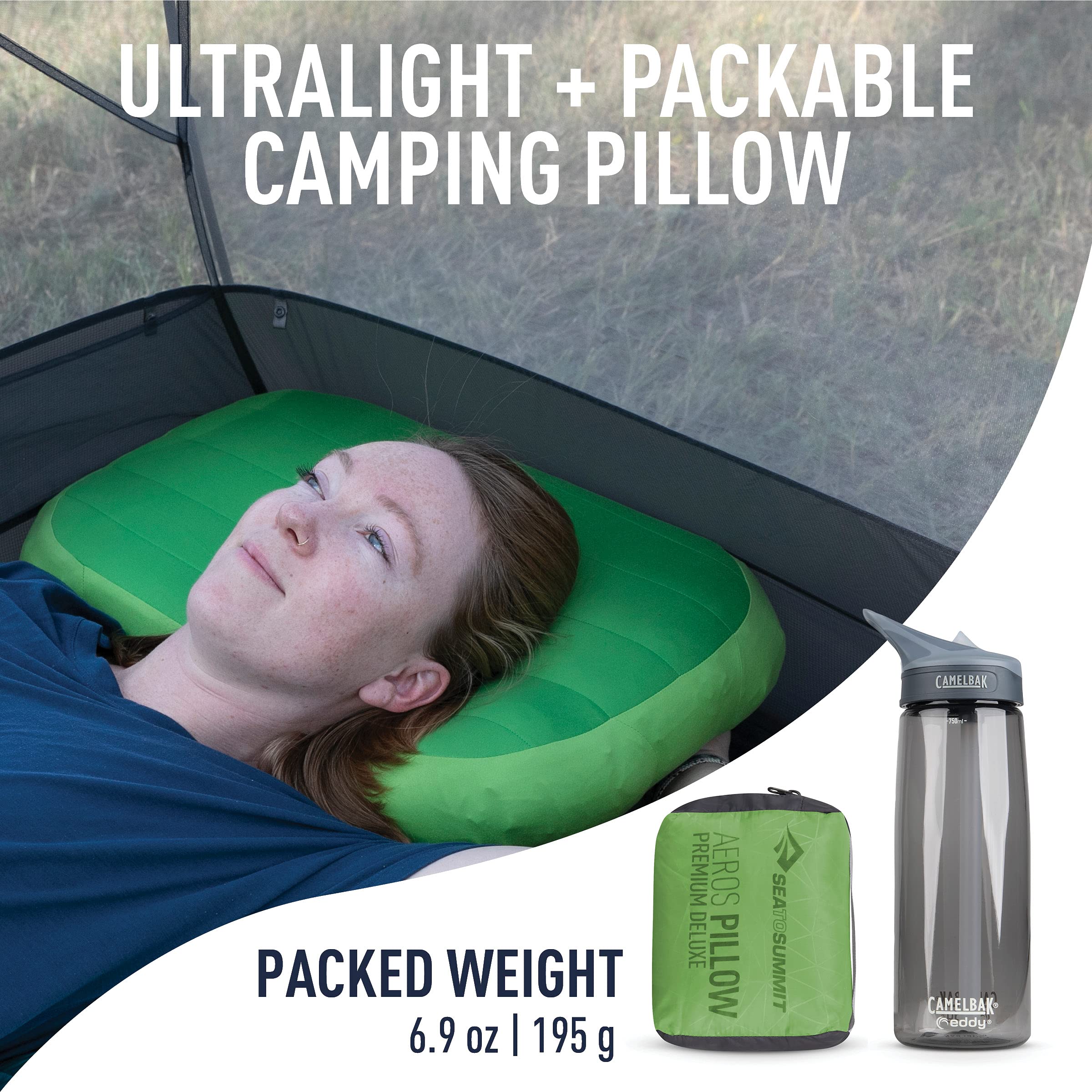 アウトドア寝具 Sea to Summit Aeros Pillow Down Large Aeros Down Ultralight Pillow | Sea to Summit