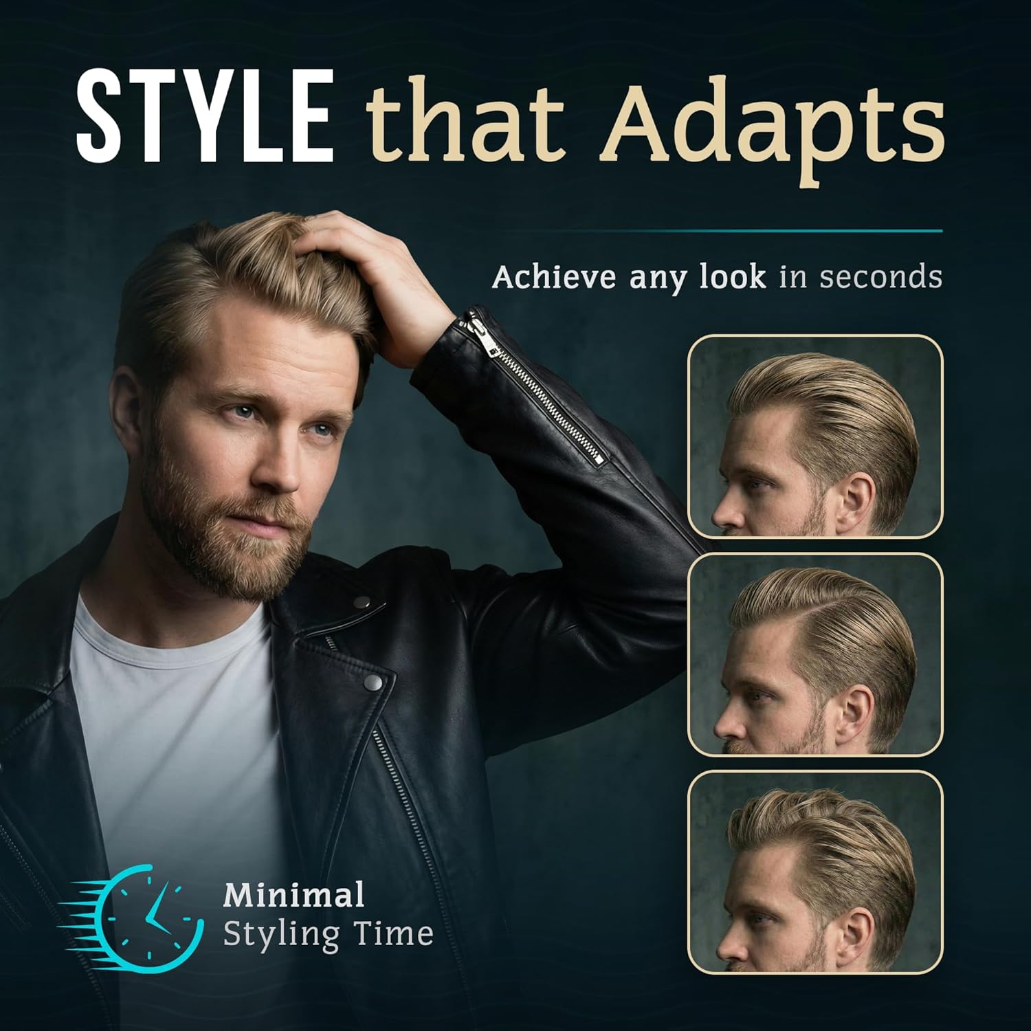 Smooth Viking Hair Clay for Men - Strong Hold Clay Pomade, Matte Finish, Oil-Free, Made in USA, All Hair Types, Natural Scent, Easy Wash Out, Thickening, Nourishing, 2oz - Image 4