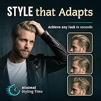 Vista 4 de Smooth Viking Arcilla de peinado para hombre, crema moldeadora con acabado mate, producto para peinados texturizados, gruesos y modernos, sin