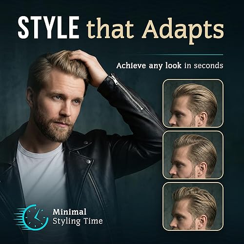 Miniatura 4 de Smooth Viking Arcilla de peinado para hombre, crema moldeadora con acabado mate, producto para peinados texturizados, gruesos y modernos, sin