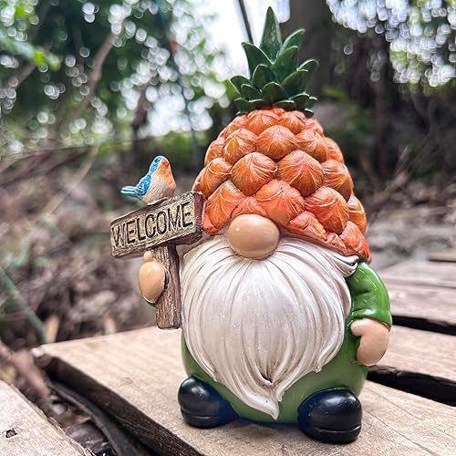 Miniatura 3 de Etlemonde Decoraciones de gnomos de piña, gnomos de piña, regalos de decoración de jardín, gnomo de piña al aire libre, estatua de gnomo de piña,