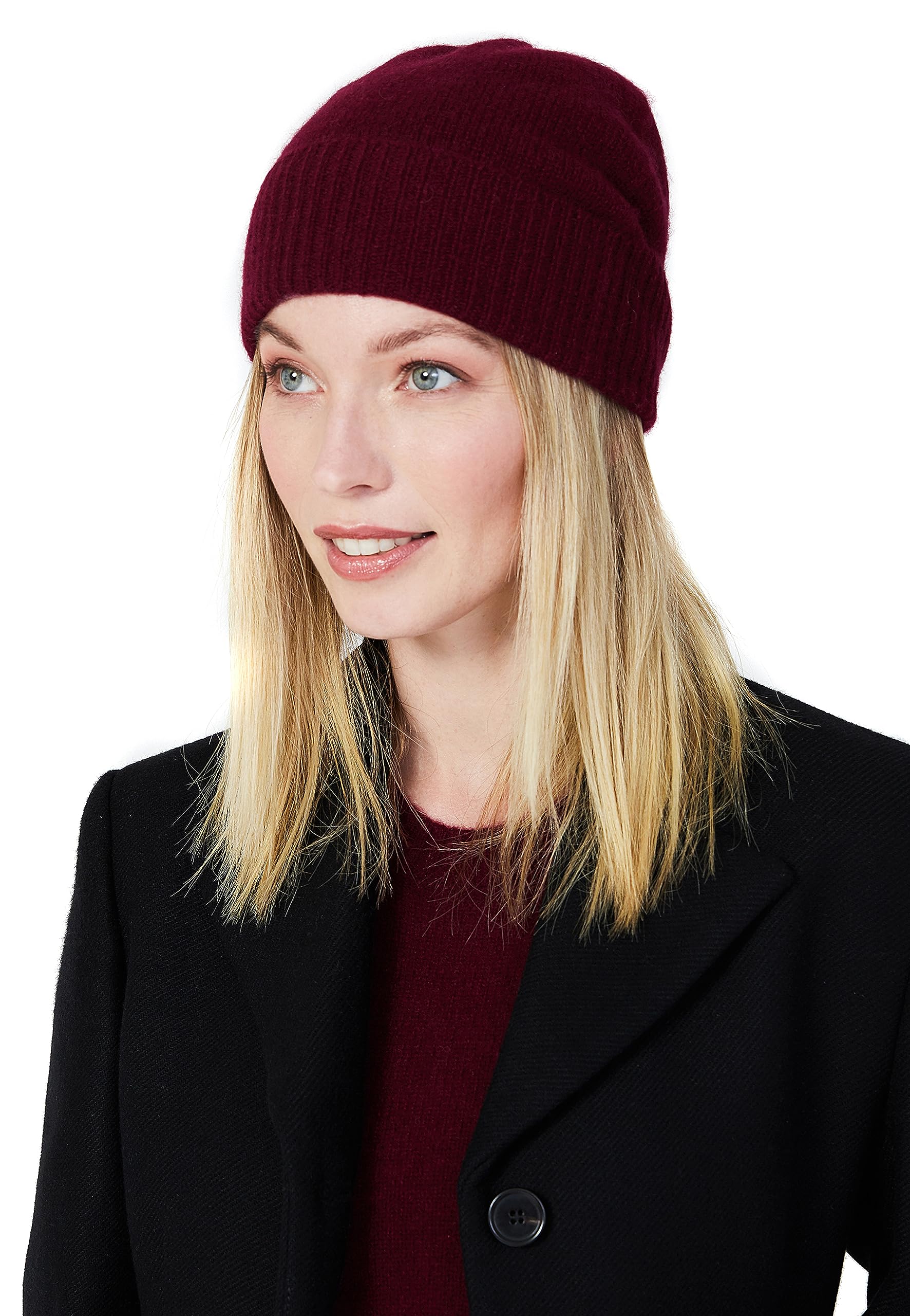 Style Republic Ribbed Cashmere Beanie