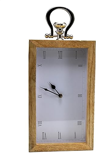 Reloj de pared colgante de madera eSplanade  12.0in de altura  Pieza del tiempo  Decoración del hogar