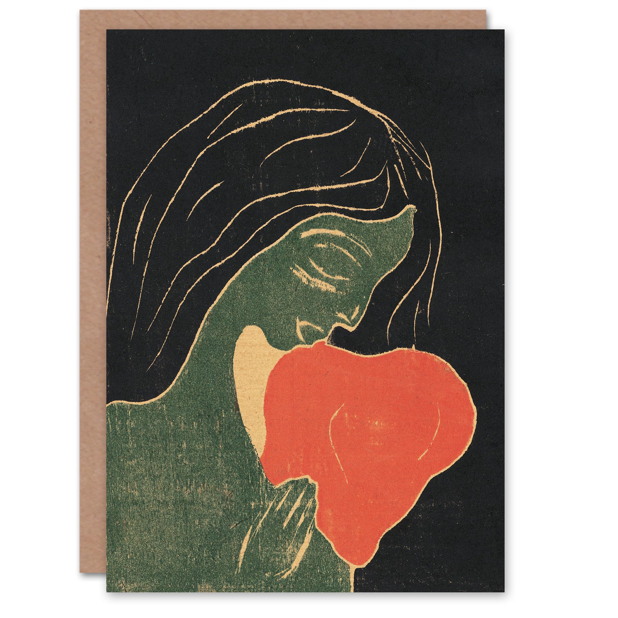 Artery8 Edvard Munch Art Card The Heart Hjertet Painting