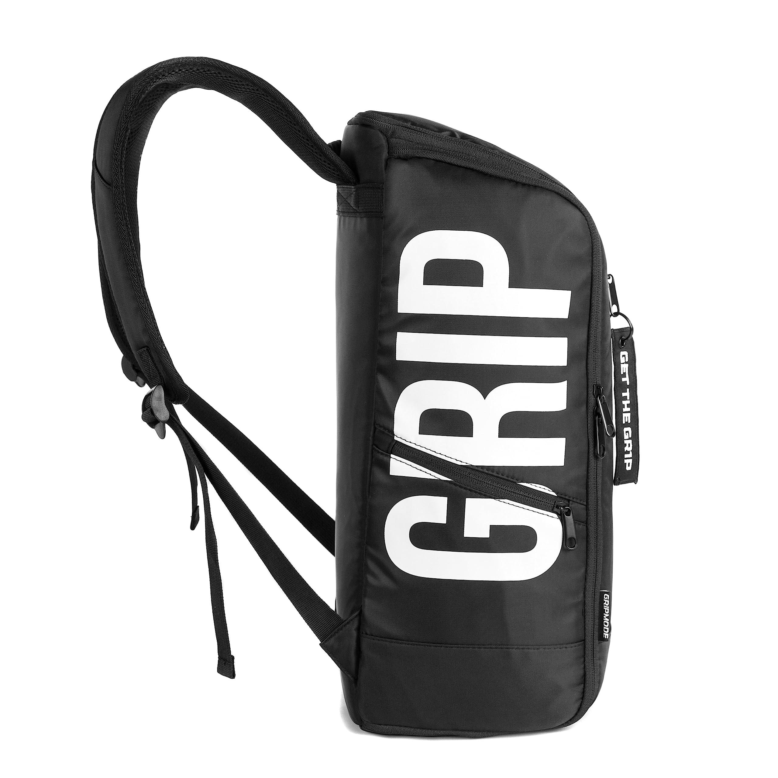 GRIPMODE Reiserucksack mit Laptopfach Schwarz - Rucksack mit Zwei verstellbaren und abnehmbaren Innenwänden - 27L Fassungsvermögen Sportrucksack für Damen und Herren