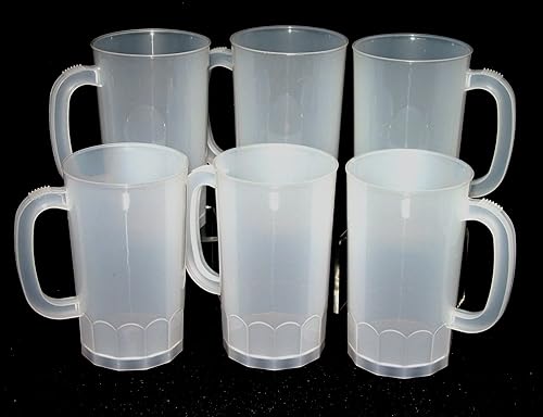 Miniatura 3 de Talisman, tazas de plástico para cerveza, grandes, 32 onzas, paquete de 8, color esmerilado