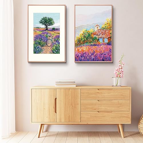 Vista 212 de Golden State Art - Marco de fotos de aluminio satinado clásico de 8 x 10 con alfombrilla de color marfil para fotos de 5 x 7 y cristal real, Dorado