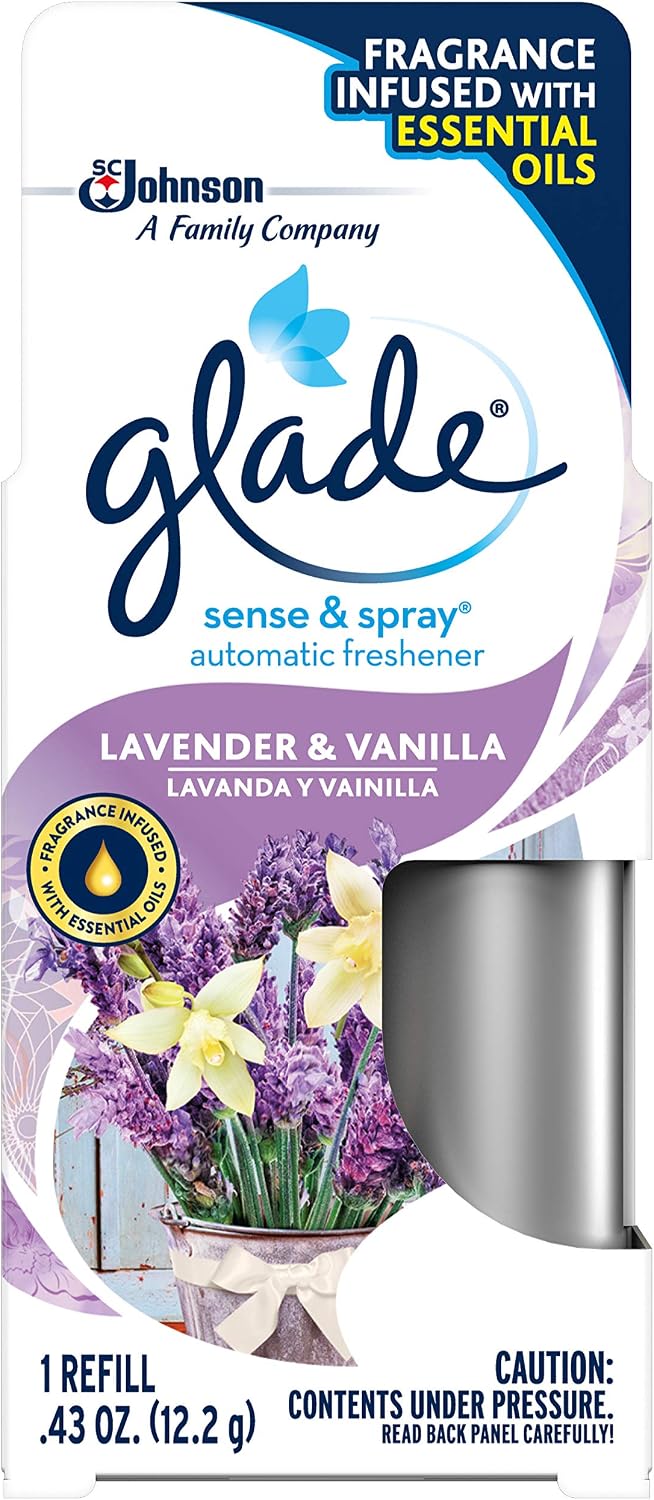 Glade Sense & Spray Refill, Lavender Vanilla, 0.43 Oz