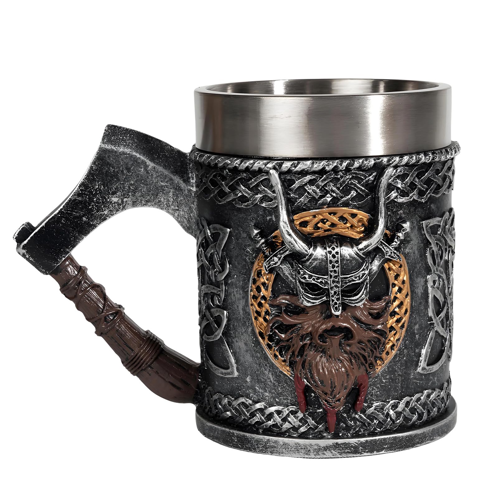 Xinsheinelry Artistic Nordics Themd Resin Cup Elegant Drinking Mug with Handle Suitable for Hot Beverages and Cold Drink Cutter Handle Cup