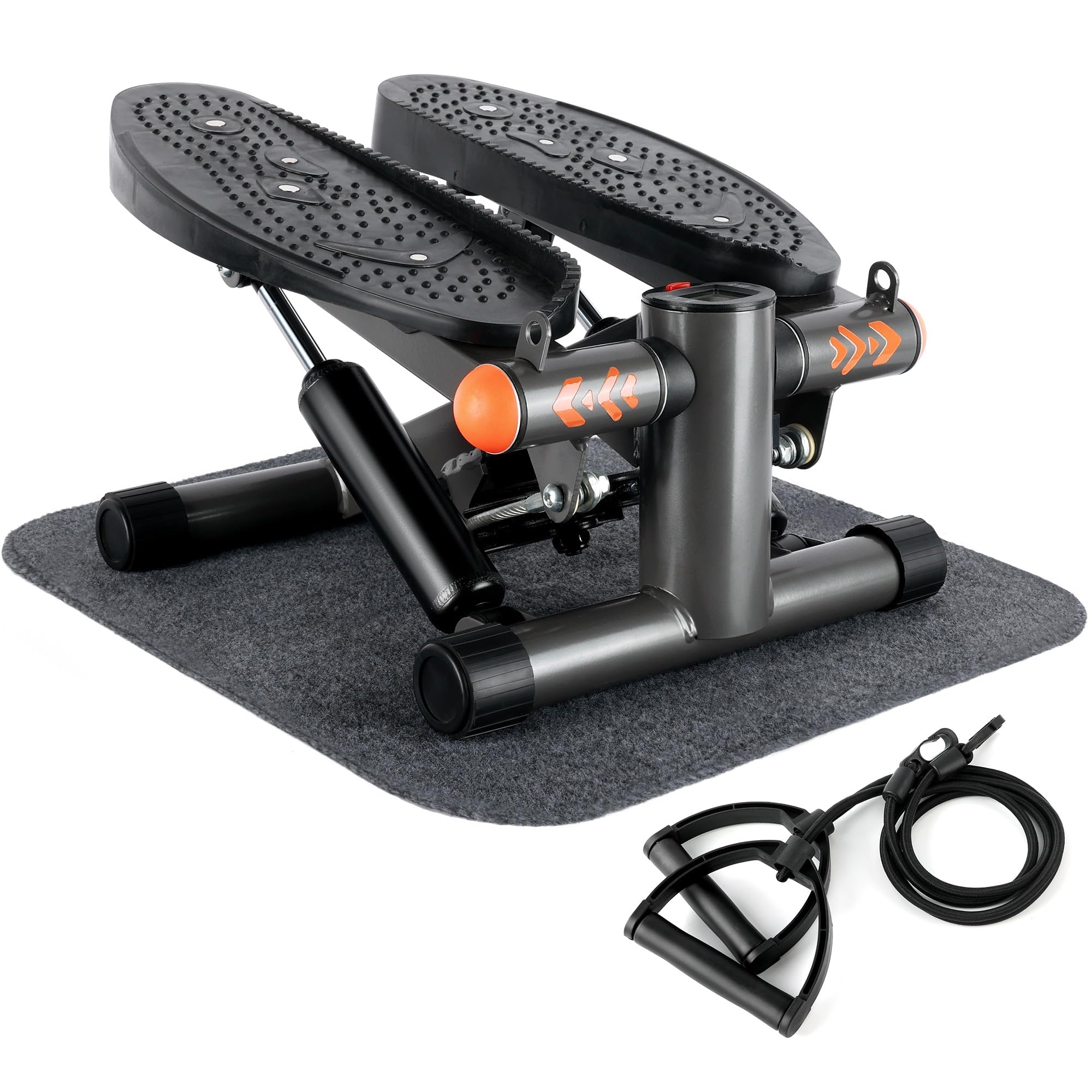 Photo 1 of BROKEN STEPING---ONETWOFIT Mini Stepper with Resistance Bands, Steppers for Exercise at Home, Steppers for Exercise 350lbs Weight Capacity, Hydraulic Fitness Stepper for Home