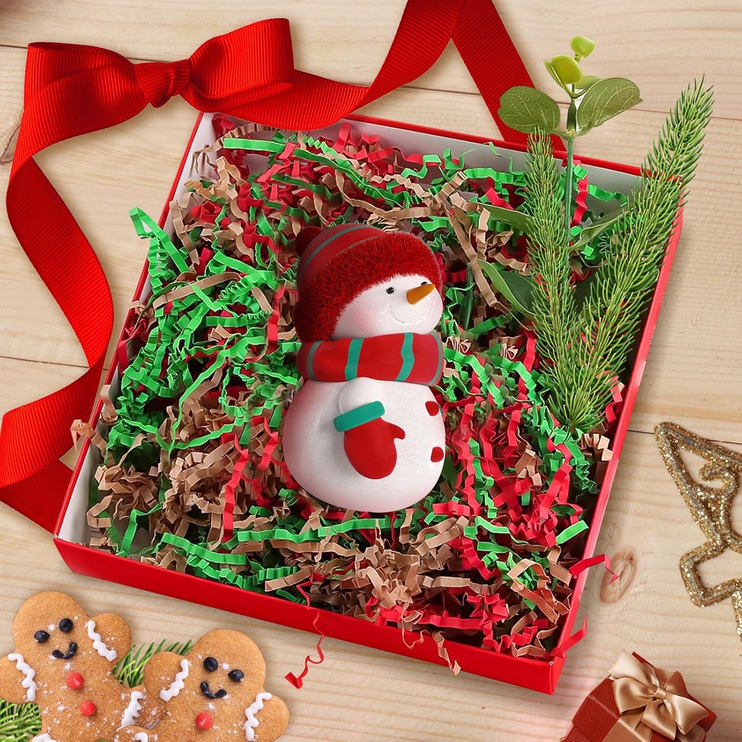 ACTOYS Shredded Paper for Gift Box, Filling Material Gift Christmas, Gift Box Filling Material, Filling Material for Packages, 100 g Shredded Tissue Paper, Shredded Tissue Paper Filling