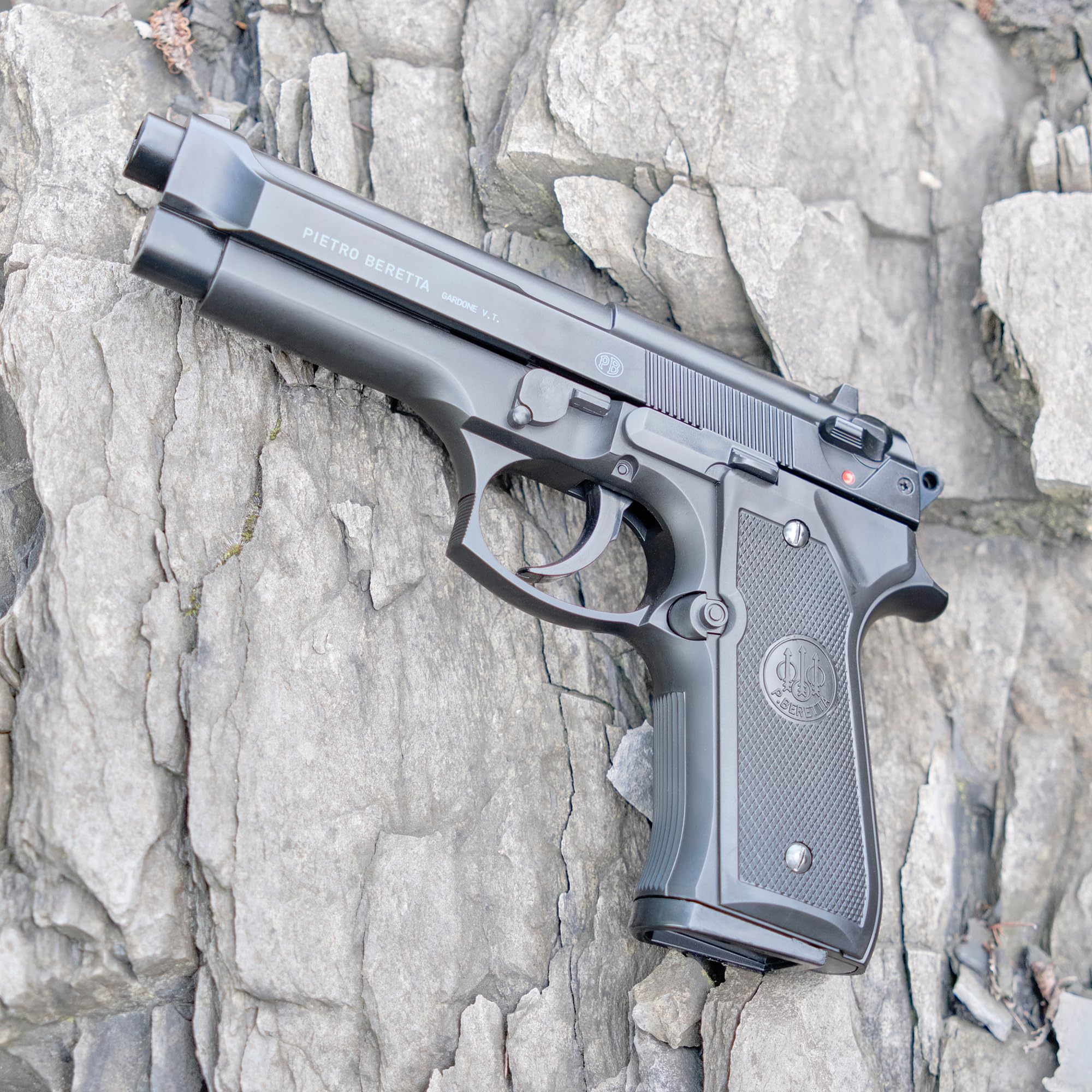 Beretta M92 FS Noir HME Culasse Métal Spring 0.5J Adulte Unisexe, Taille Unique