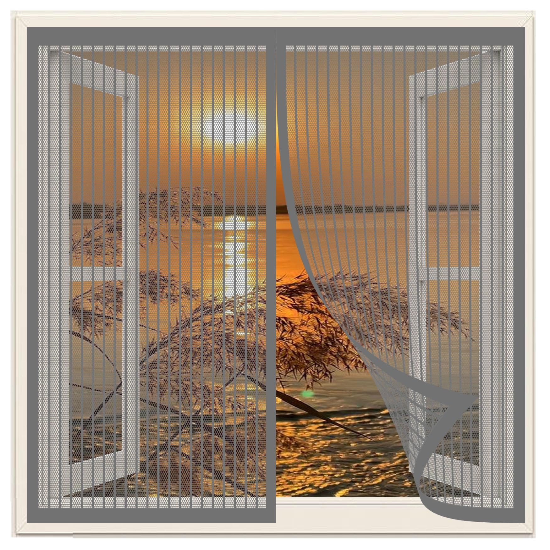 Moustiquaire de calandre 175x155 cm pour aérer son balcon en été