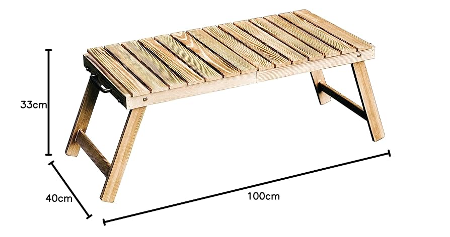 キャンプ　フォールディング ウッド テーブル BAKKNEL 折り畳みテーブル フォールディング ウッド テーブル 天然木 木製 コンパクト