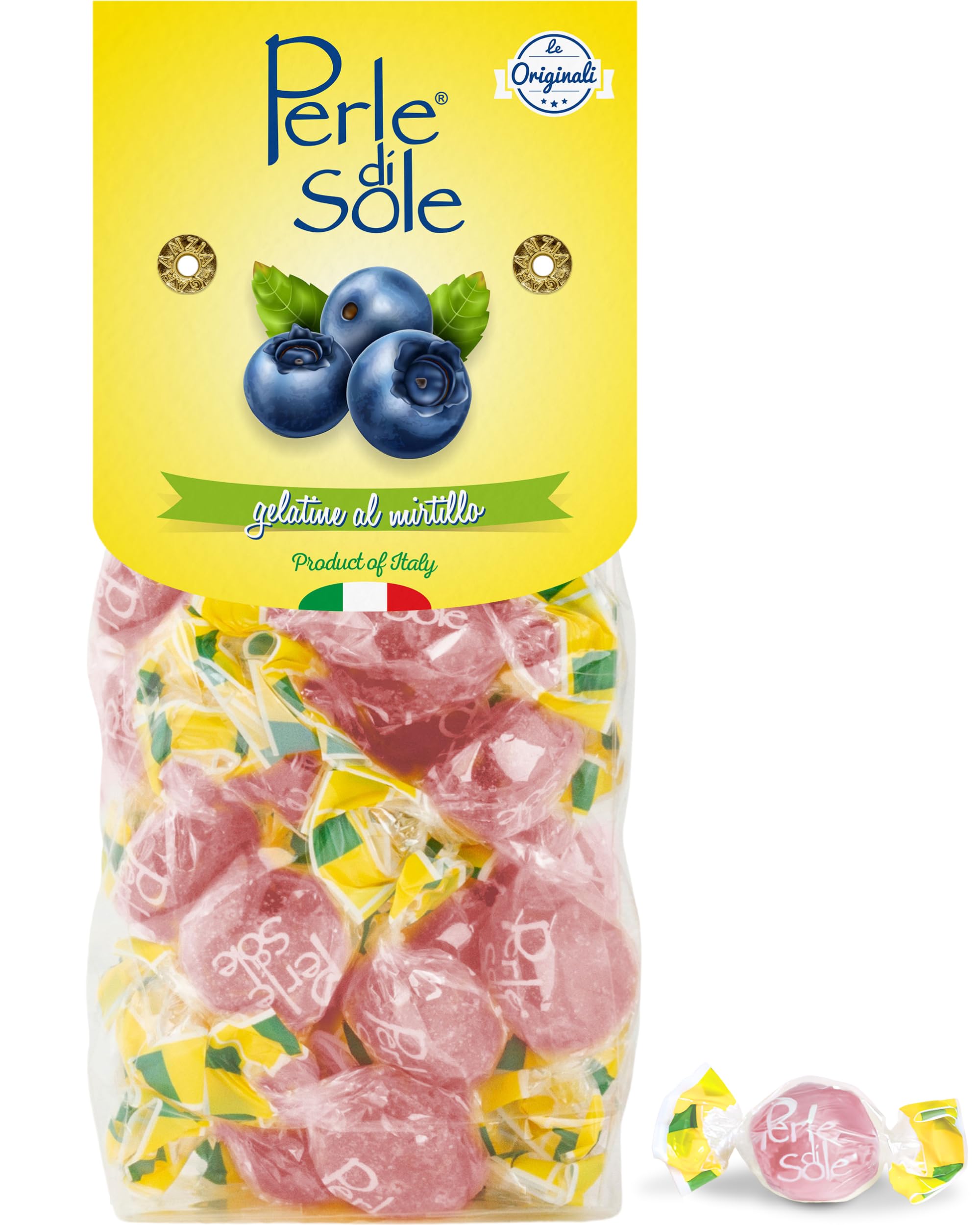 Amazon.com : Perle di Sole Blueberry Jellies - Italian Candy