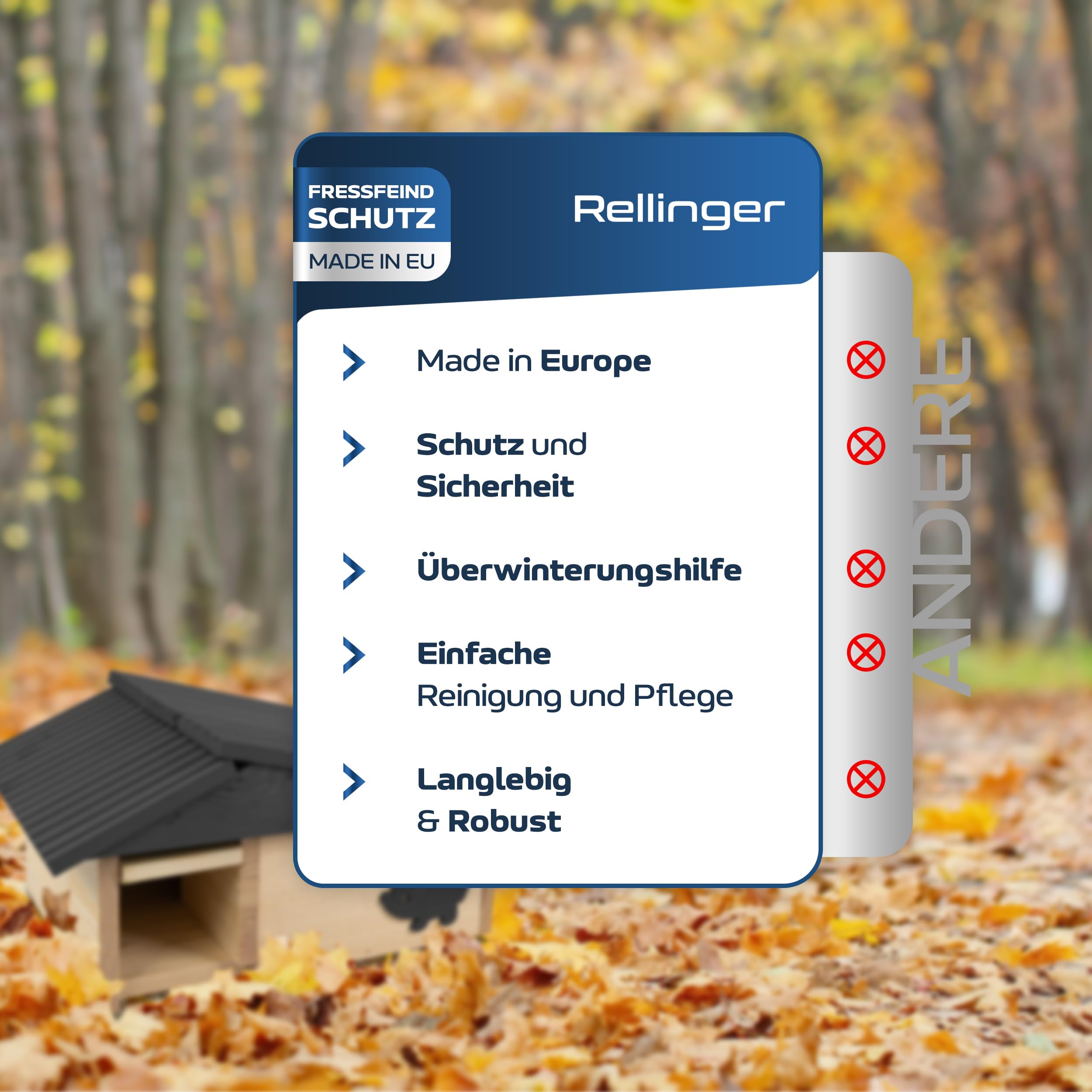 XXL Igelhaus Winterfest mit Boden Rattenklappe Labyrinth Eingang Premium Igelfutterhaus Igel Schlafhaus