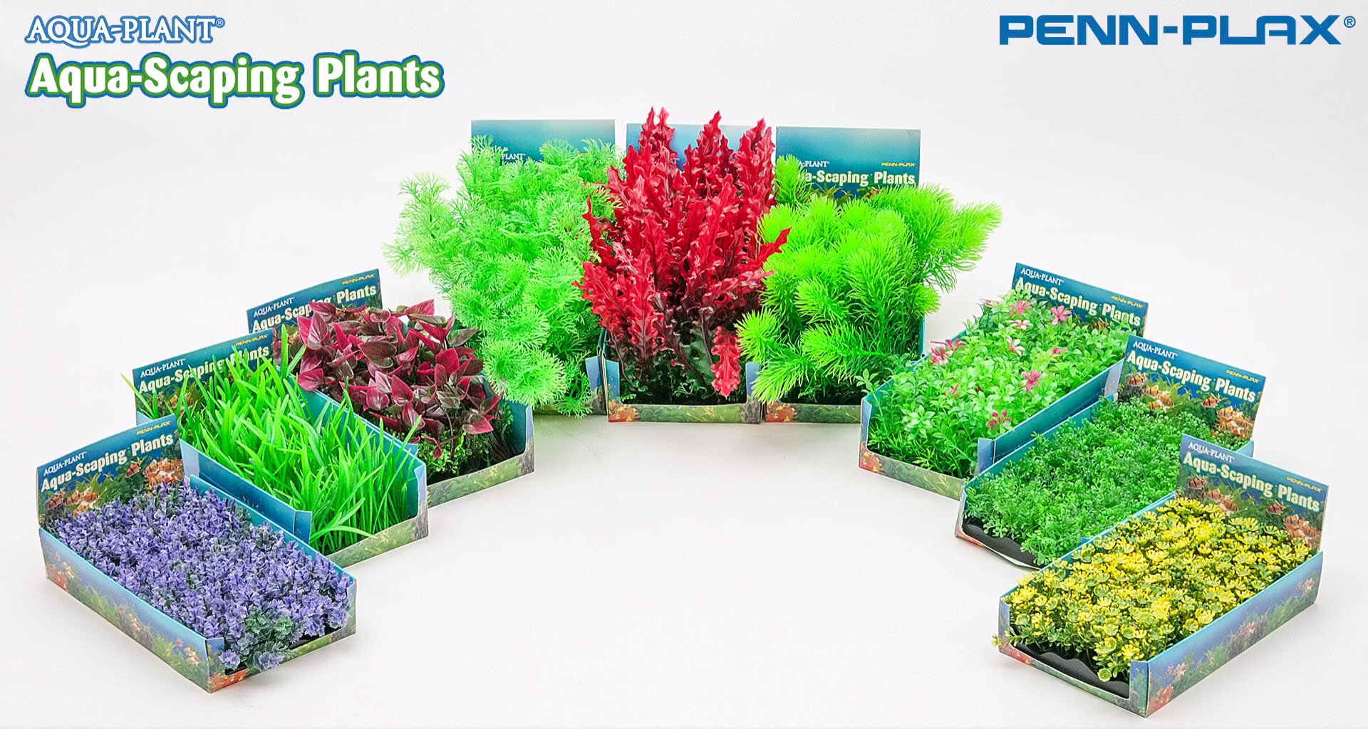 Penn-Plax Aqua-Scaping Small Green Bunch Plant-5 Piece PDQ - Image 2