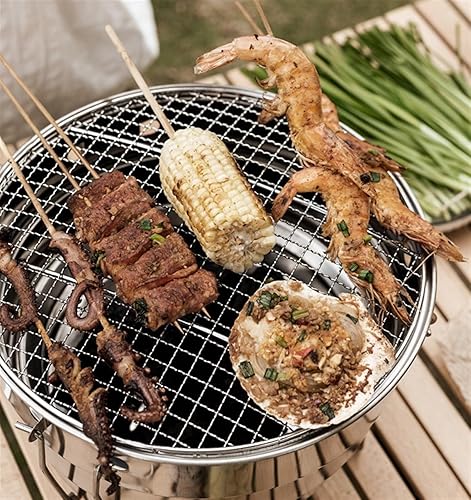 Miniatura 3 de Parrilla de carbón de barbacoa Parrilla portátil de mesa Parrilla de carbón de barbacoa de acero inoxidable Parrilla de barbacoa para parrilla de