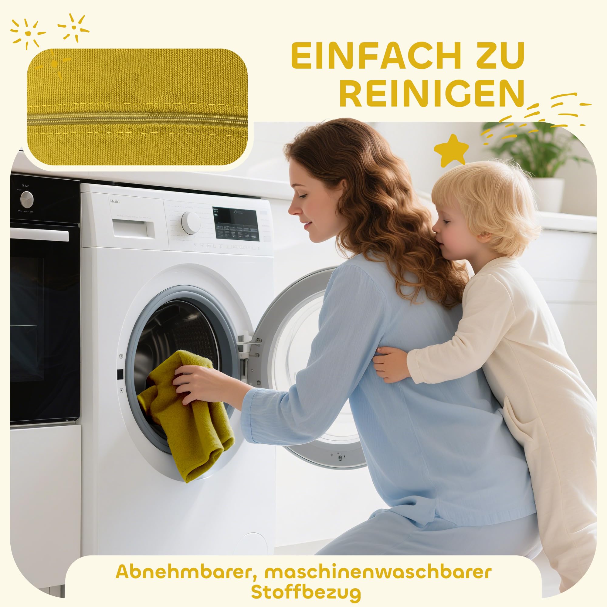 AIYAPLAY Schaumstoff Bausteine 7er-Set Kinder Softbausteine Riesenbausteine mit Cord-Optik Kletterblöcke Großbausteine Bauklötze Bunt