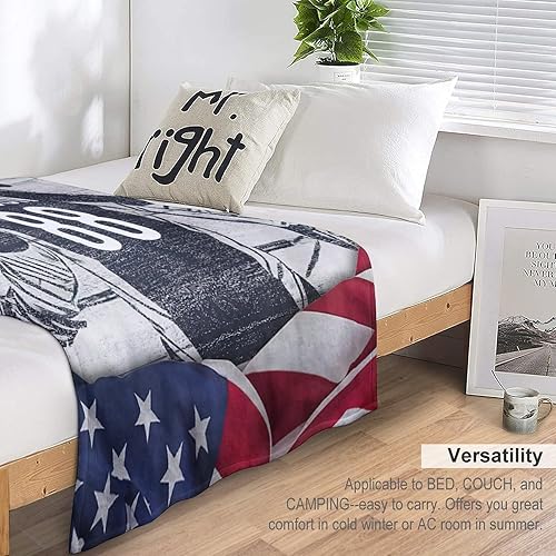 Miniatura 4 de Mantas personalizadas de hockey sobre hielo con número de nombre, regalo para fanáticos de Hoceky para adultos y niños, manta deportiva de franela