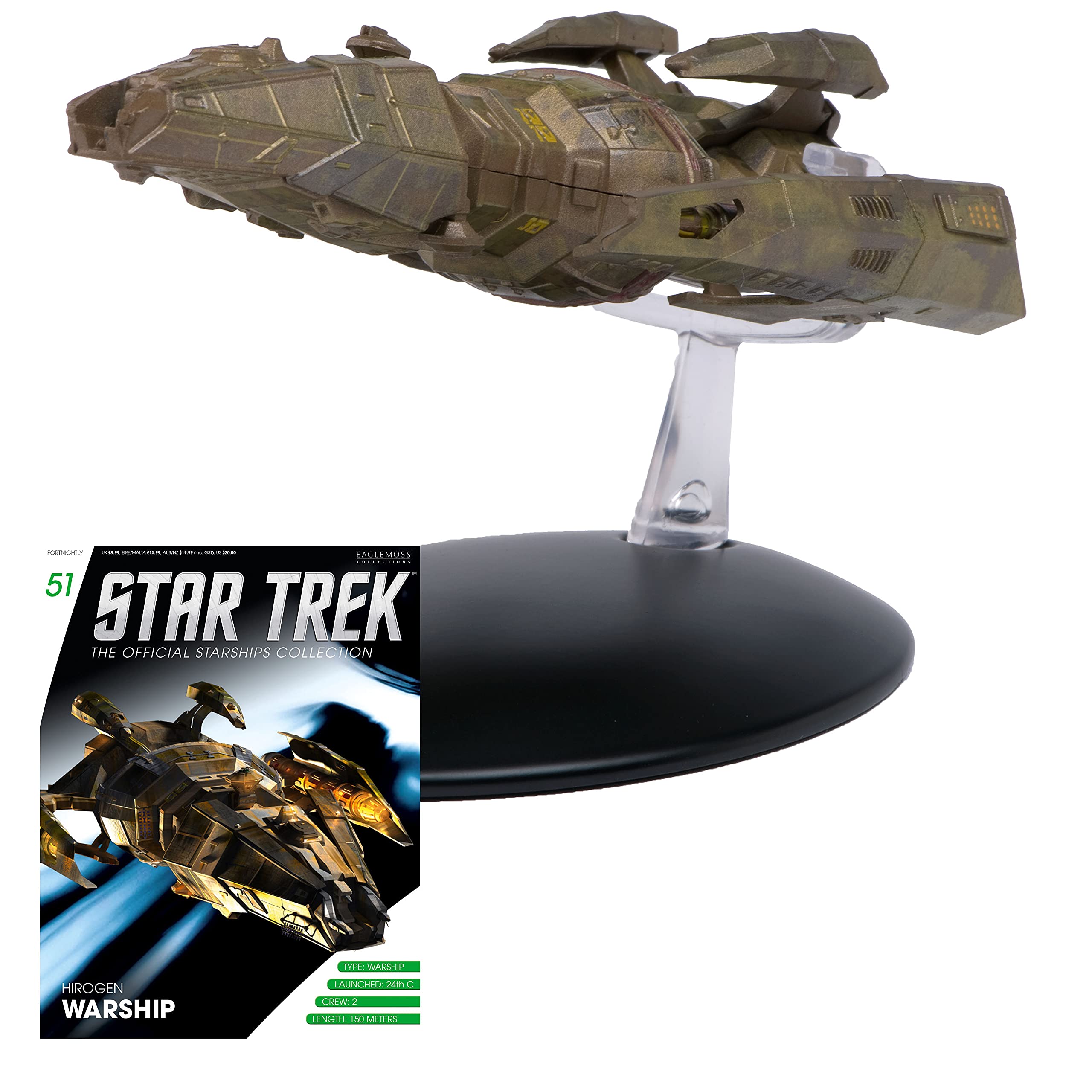 Star Trek - Modello di nave da guerra Hirogen Hunter - Star Trek Collezione ufficiale Starships by Eaglemoss Collections