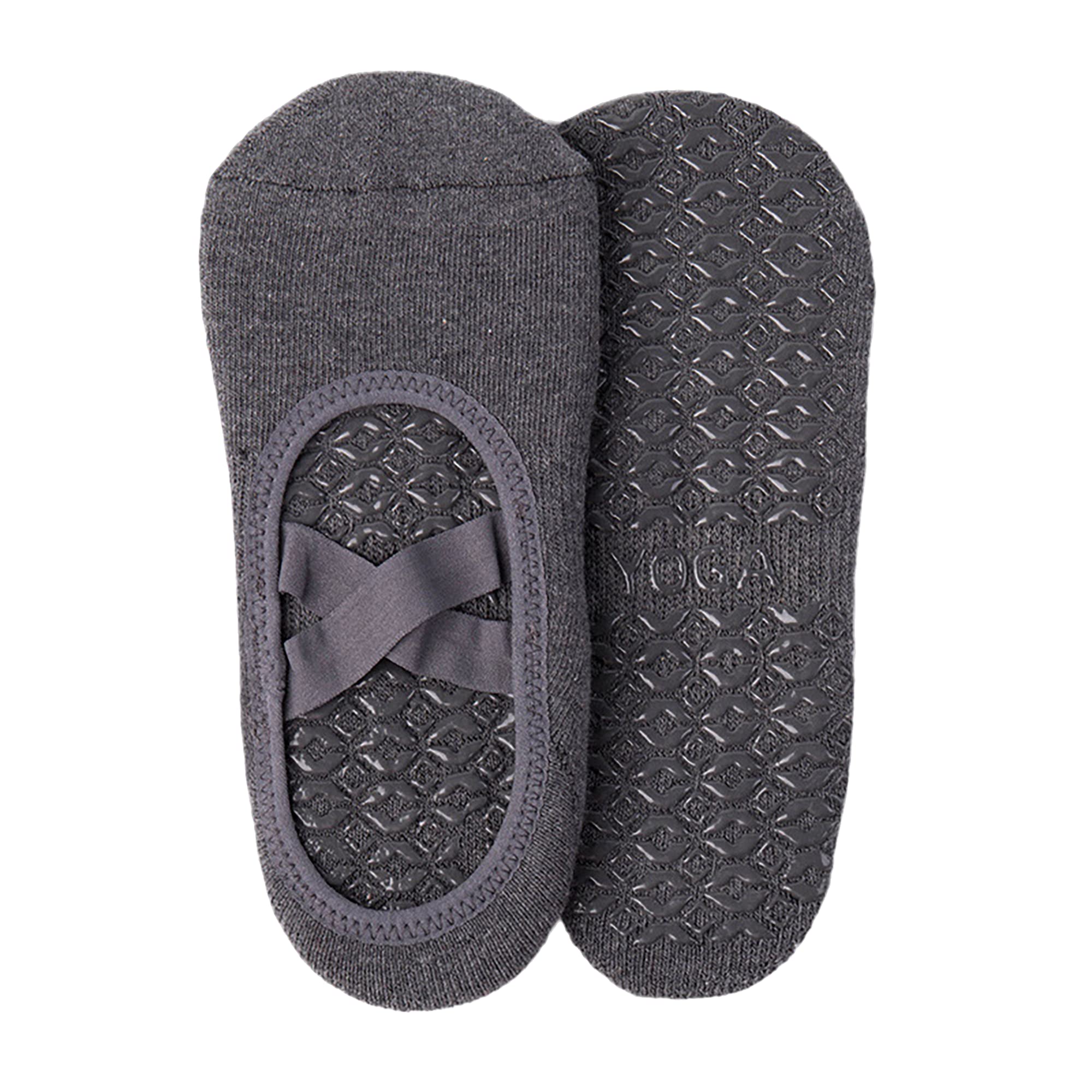 QIUNEEY Yoga short socks Pilates yoga socks Sport Anti-slip socks Women sports gym socks Indoor Yoga Sock (Grey+Black+Dark yellow)