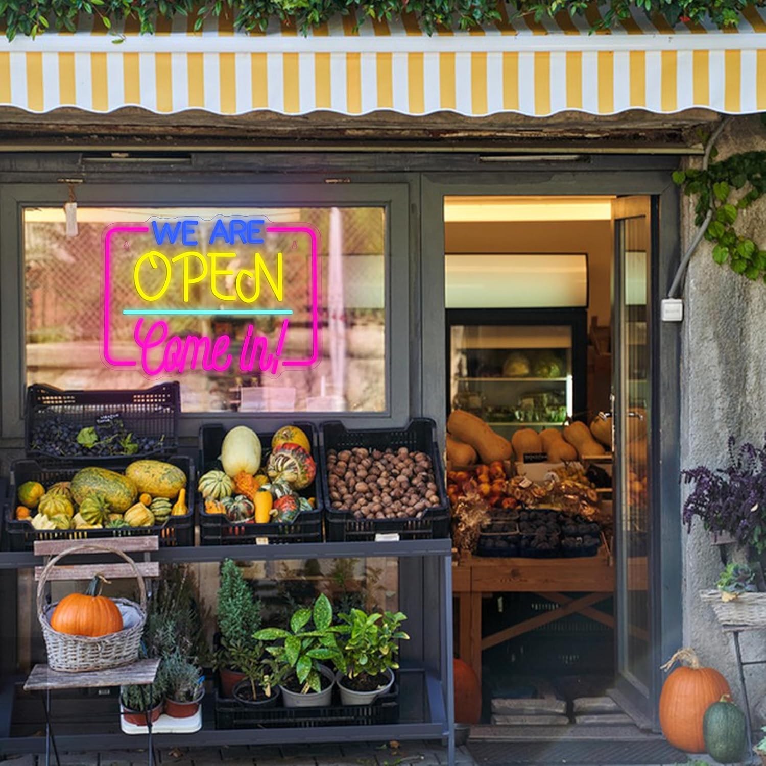 LISIGNVE We Are Open Neon Sign LED Open Sign Come In for Business Store Front Dimmable Open Welcome Neon Light for Cafe Bar Restaurant Window Decor - Image 7