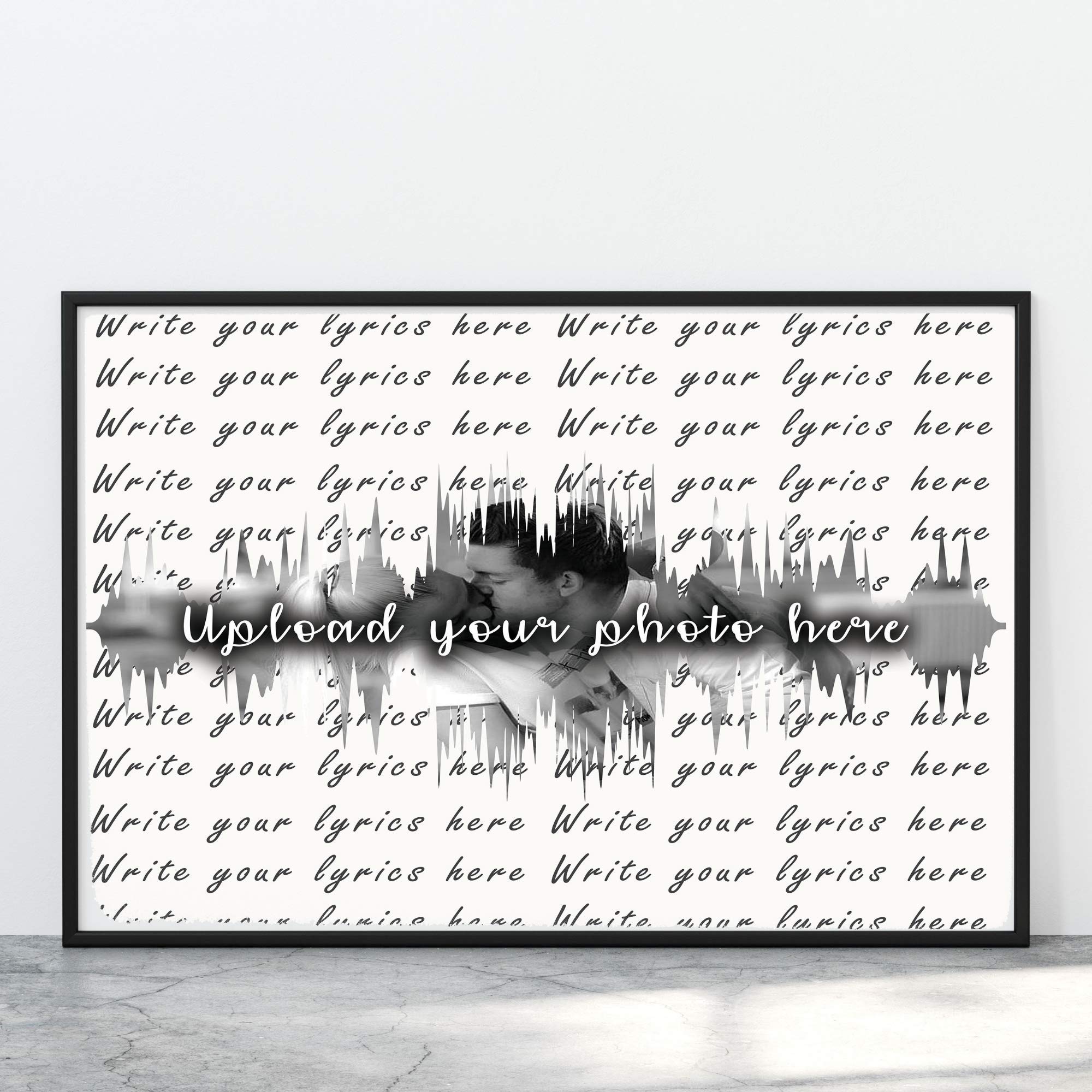 Personalized Song Lyrics Music Poster