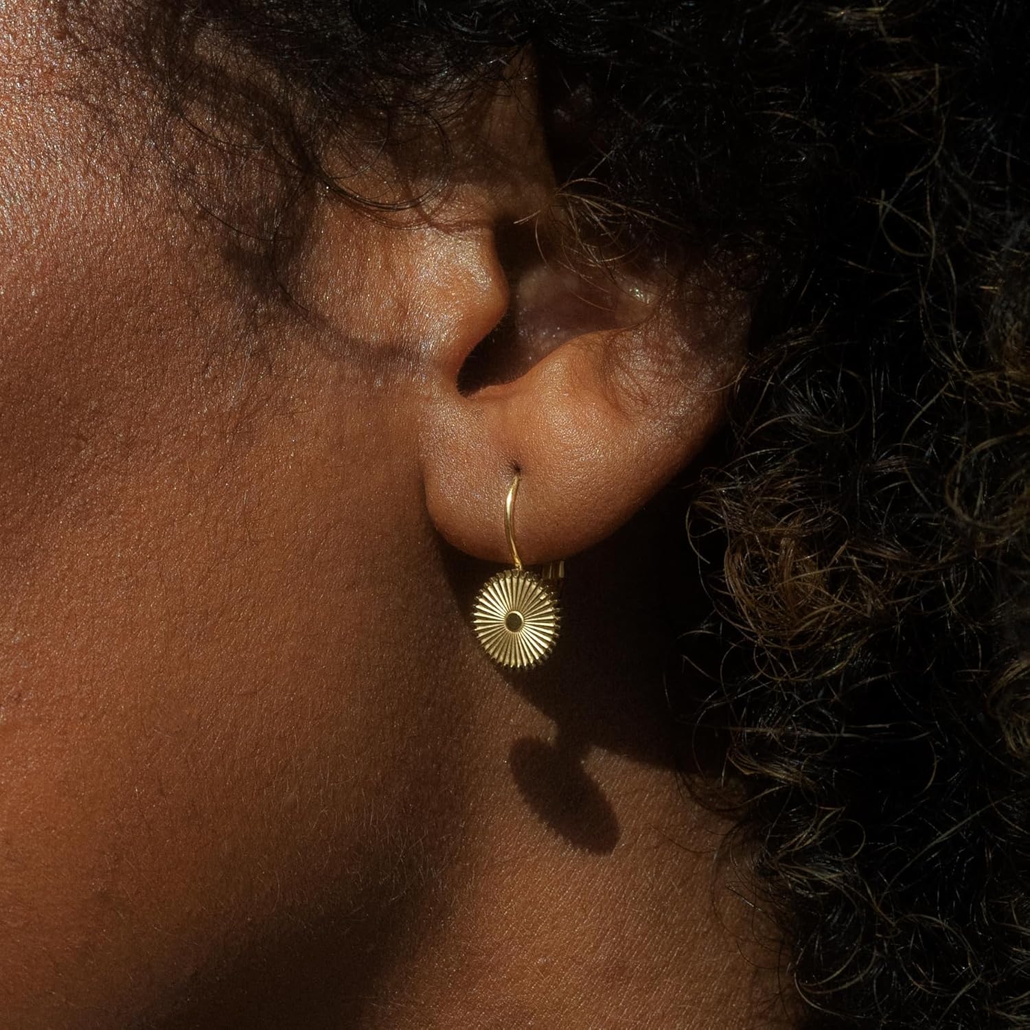 Made by Nami Gold Sun Earrings for Women Boho Gold Plated Sunshine & Sunburst Earrings for Women - Image 2