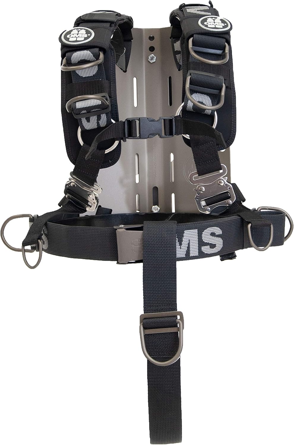 OMS Dive Backplate w/Comfort Harness System III (Stainless-Steel)