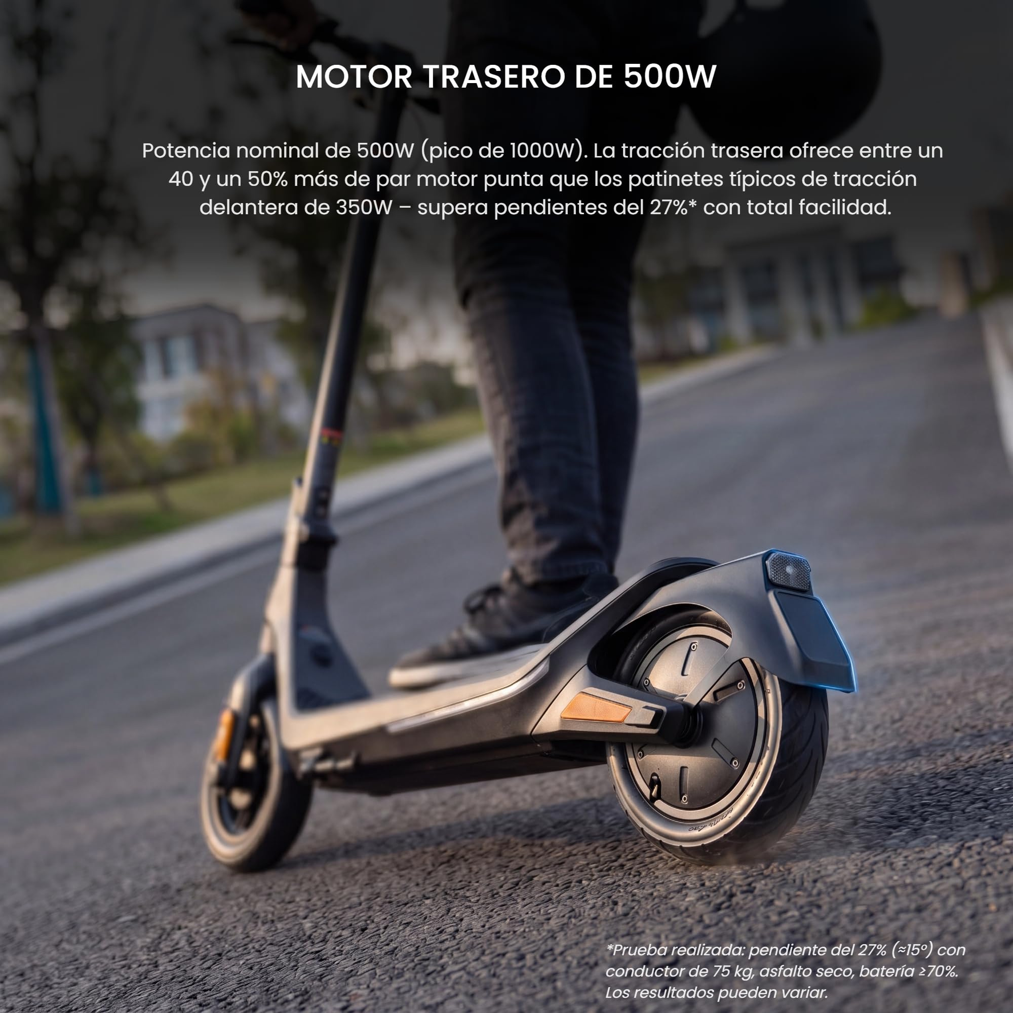 Patinete Eléctrico para Adultos Serie R, Sensor de Huella Digital, 85 km Autonomía, Neumáticos Tubeless 10,5", Control de Tracción TCS
