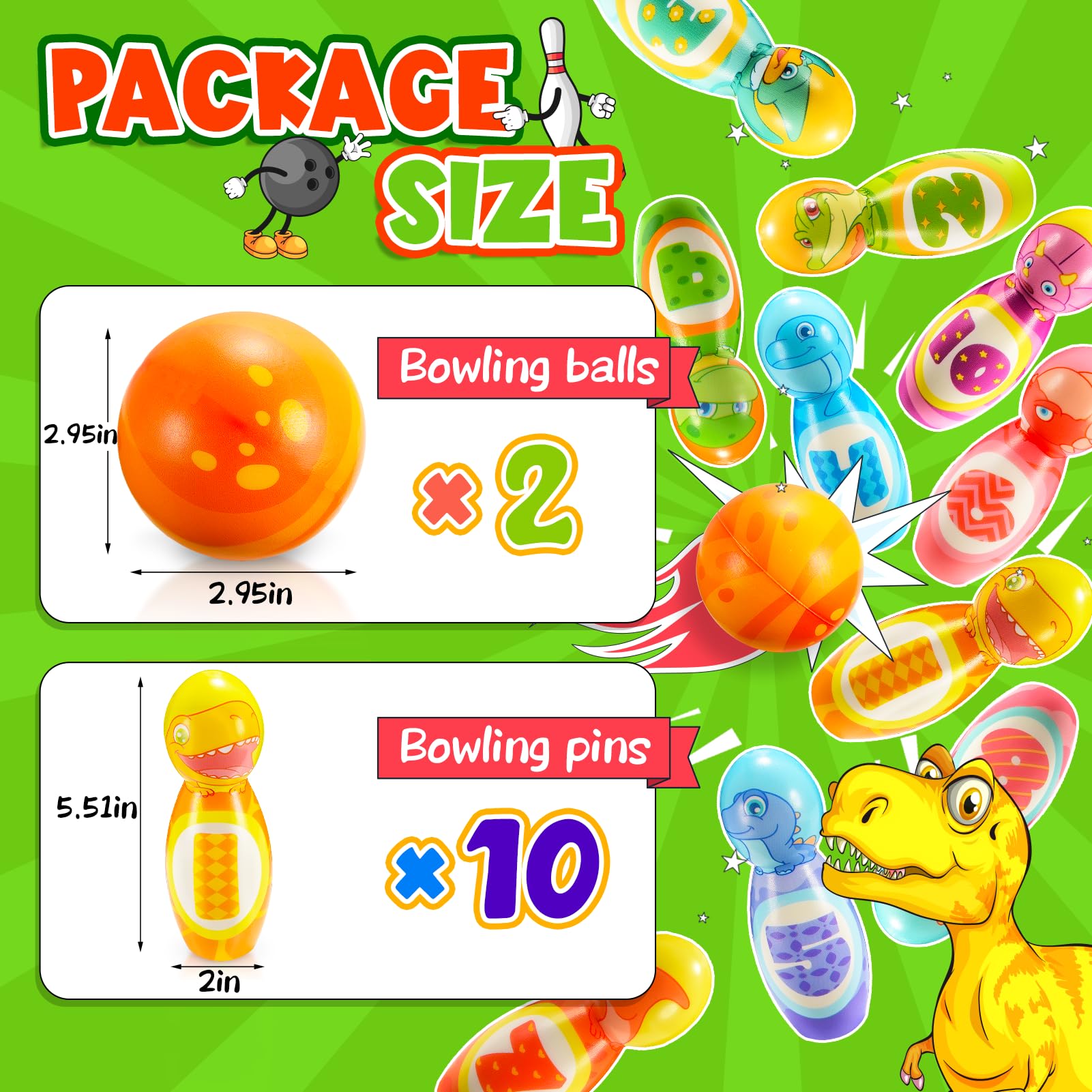 Hapikids Jeux Extérieur Enfant 2 3 4 5 Ans, Set Bowling de 12 Pièces, Jouet Enfant 2 3 Ans, Bowling pour Enfants Jeux Enfant 3 Ans Cadeau Enfant 3-9 Ans Jeux Montessori 2 3 4 Ans Jeux de Quilles