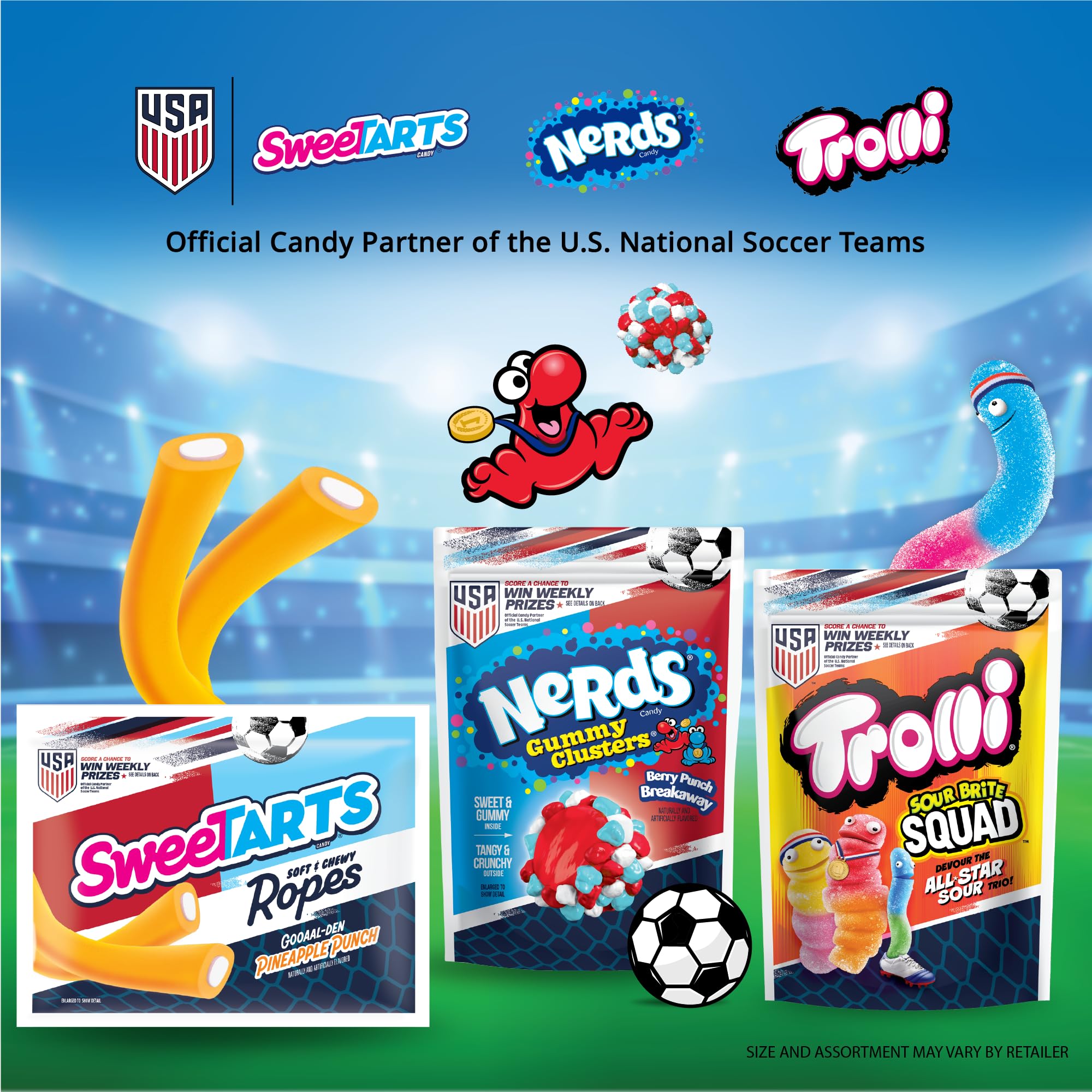 Amazon | NERDS グミクラスターキャンディ、ベリーパンチラッシュ