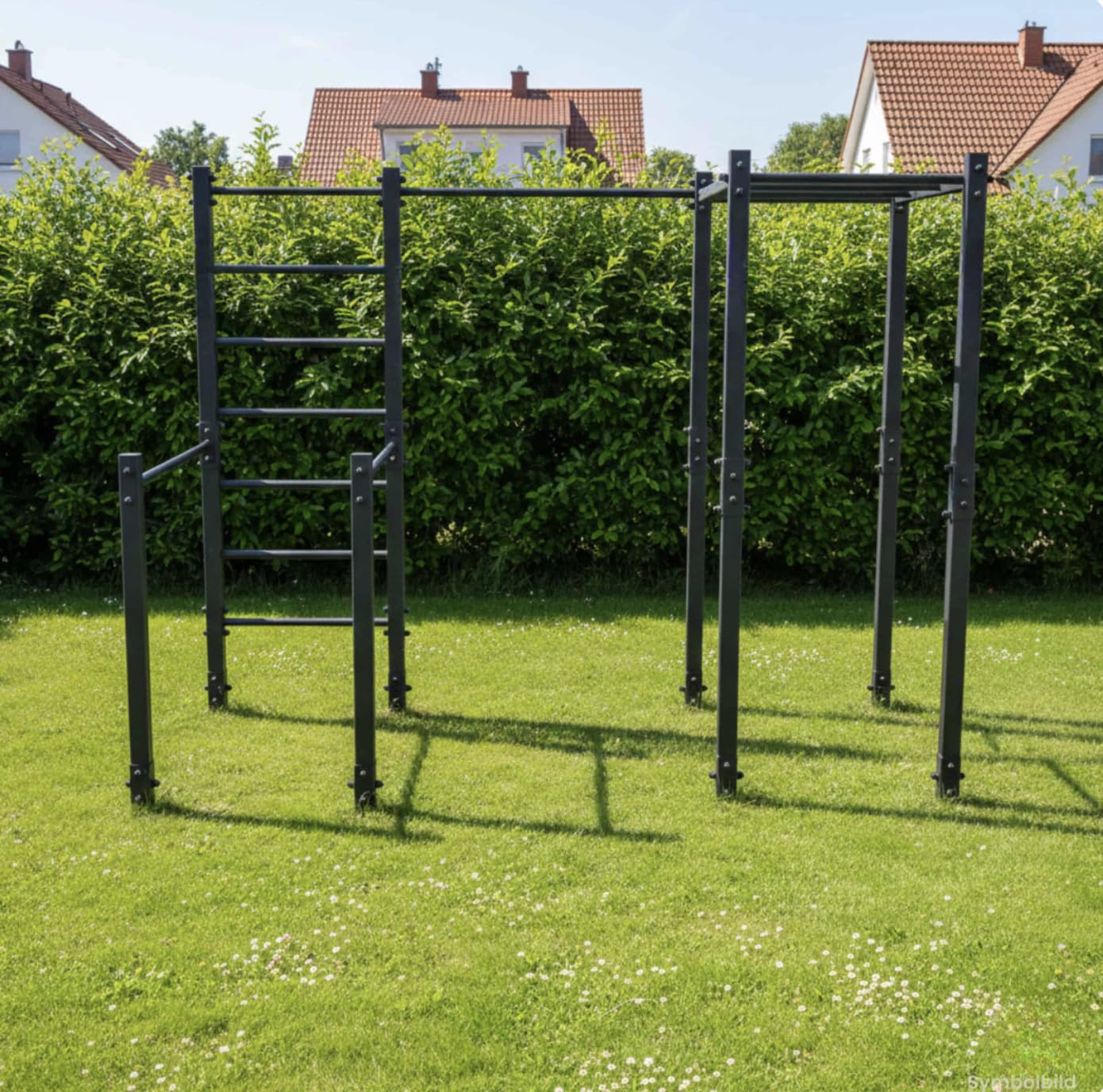 K-Sport: Calesthenics Outdoor Station I barra per trazioni stazionarie da esterni + stazione Dip fino a 175 kg di carico I resistente alle intemperie, Made in EU