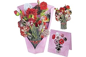 12" Pop Up Cards, Bouquet Greeting Cards