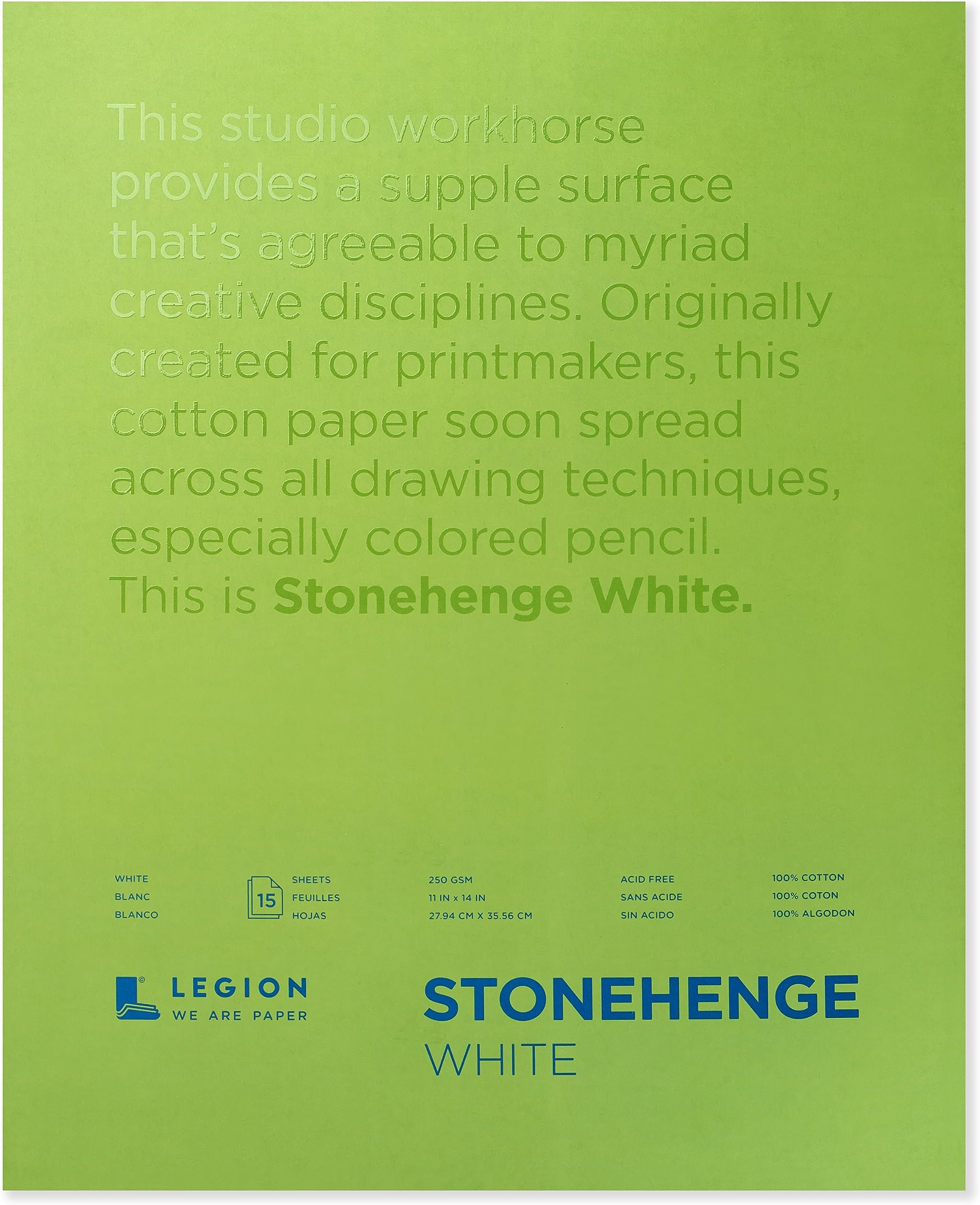 Stonehenge PAPER 11X WHITE 90LB