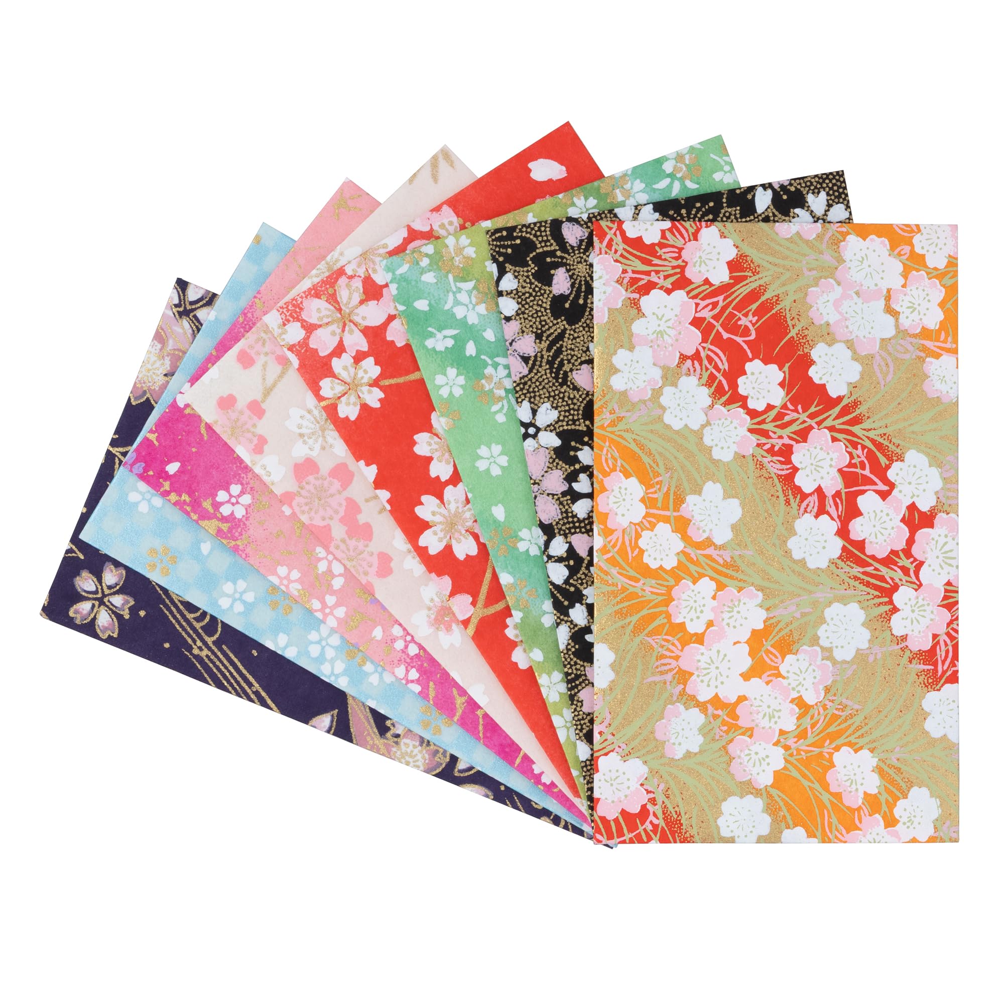 Amazon | 【Amazon.co.jp 限定】和紙かわ澄 特撰 友禅和紙 ぽち袋 桜柄